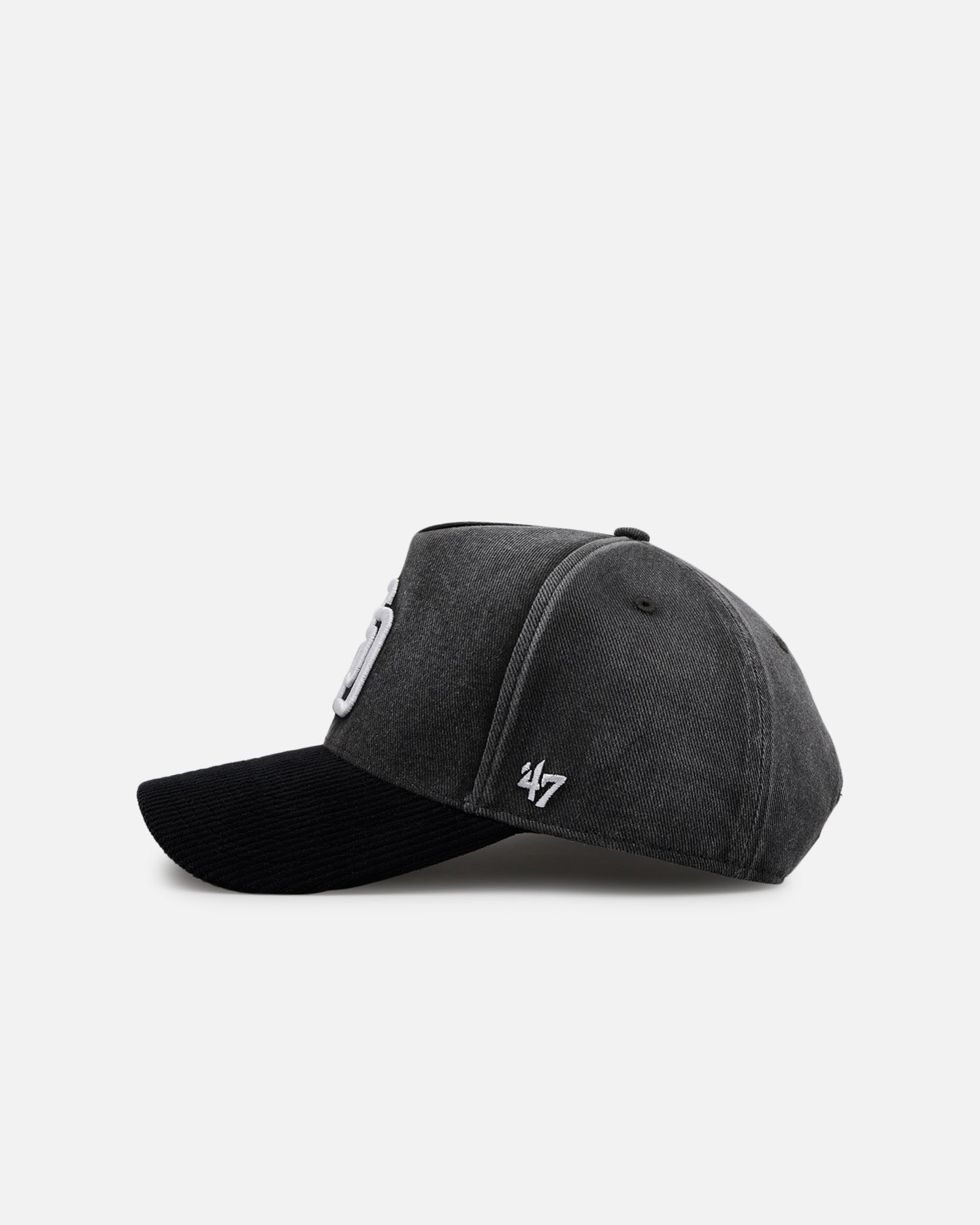 47 Brand San Diego Padres Apollo Corduroy Snapback Hat - Black Adjustable Baseball Cap for Men & Women | Perfect for Baseball Games, Streetwear & Casual Outfits