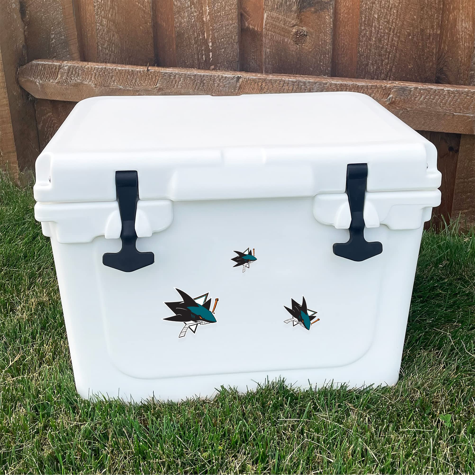 San Jose Sharks NHL Hockey Team Desert Cactus Vinyl Decal Sticker - Waterproof Laptop, Car, Water Bottle, Scrapbook Decor - Perfect for Fans, Gifts & Sports Memorabilia Collection