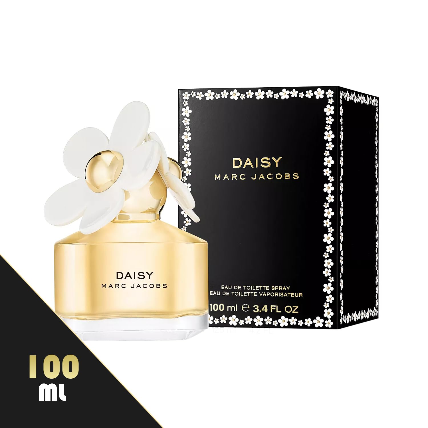 Women's Daisy Perfume Gift Set - 3.4 Oz EDT Spray with Lavender Soy Candle (5 ml), Car Fresheners & Travel Atomizer | Perfect Birthday, Anniversary & Holiday Present for Her | Office, Date Night & Travel Fragrance