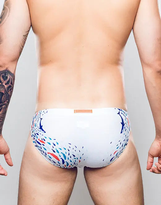 2Eros Seascape Swim Brief V20 - Men's Quick Dry Swim Trunks for Beach, Pool & Vacation - Comfortable & Stylish Swimwear for Summer Water Activities