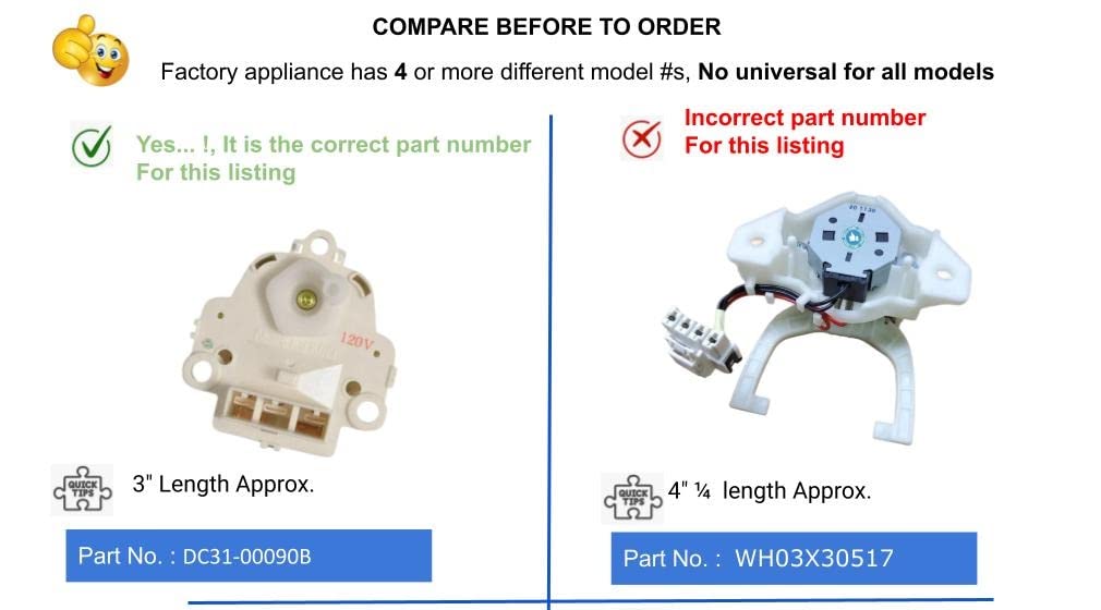 Samsung Heavy Duty Washer Motor Drain Clutch Replacement - DC31-00090B 3