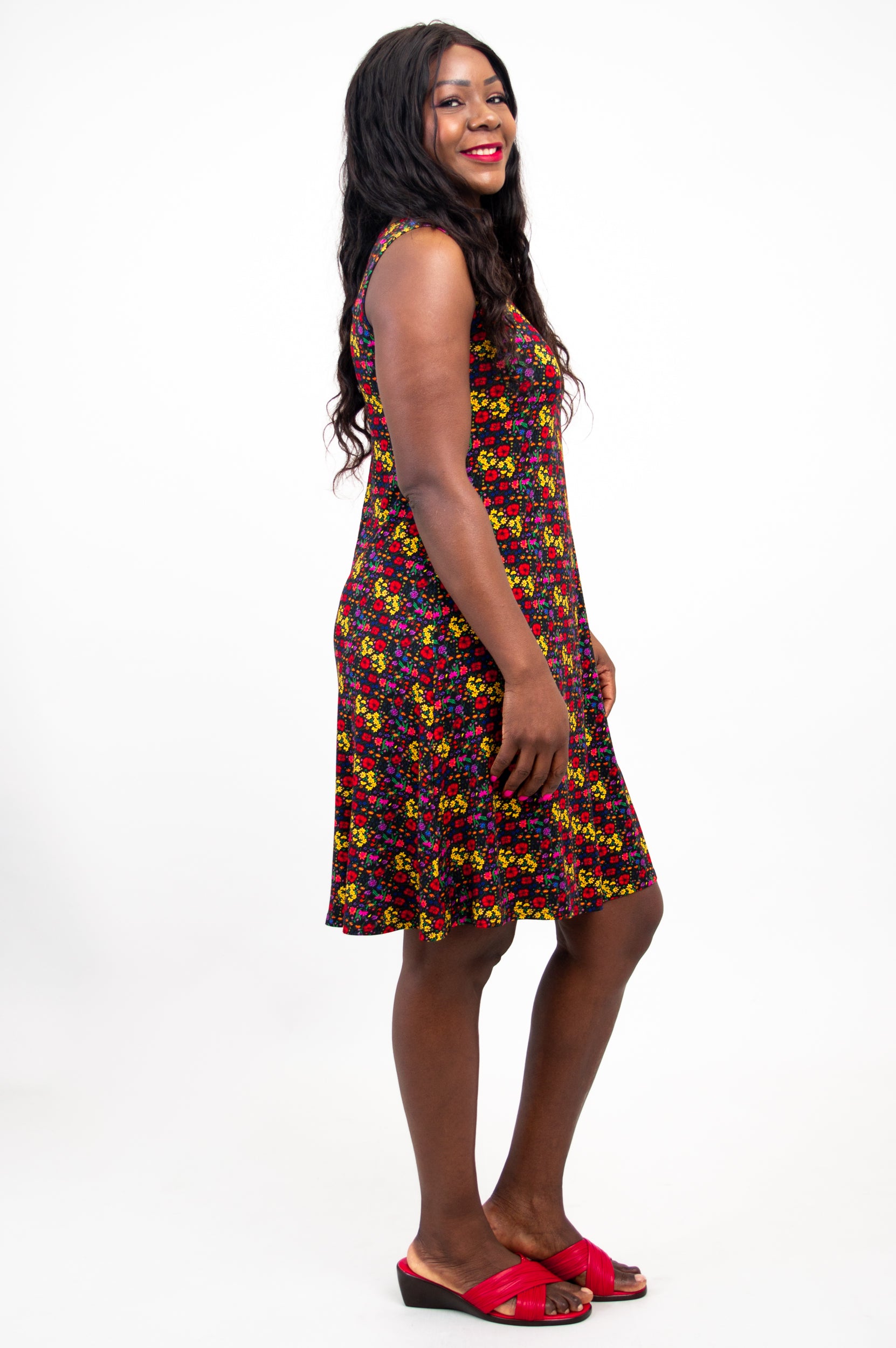 Lanai Sleeveless Midi Dress - Summerland Bamboo Viscose - Women's Flowy Beach Dress for Vacation, Brunch & Summer Outings