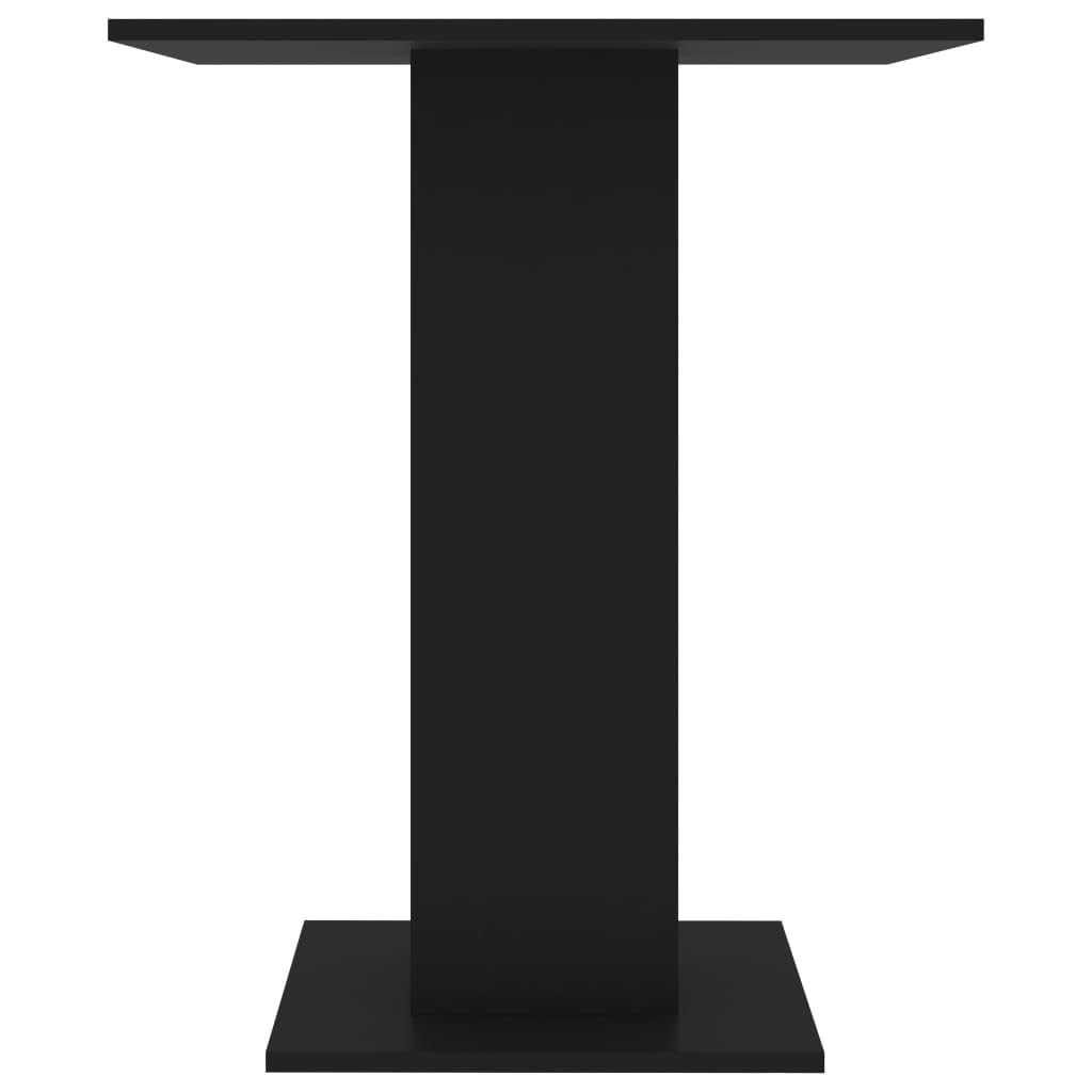 23.6x23.6x29.5 Inch Black Bistro Table - Bar Height Kitchen & Dining Table for Home, Cafe, Restaurant - Perfect for Breakfast Nook, Patio & Small Space Dining