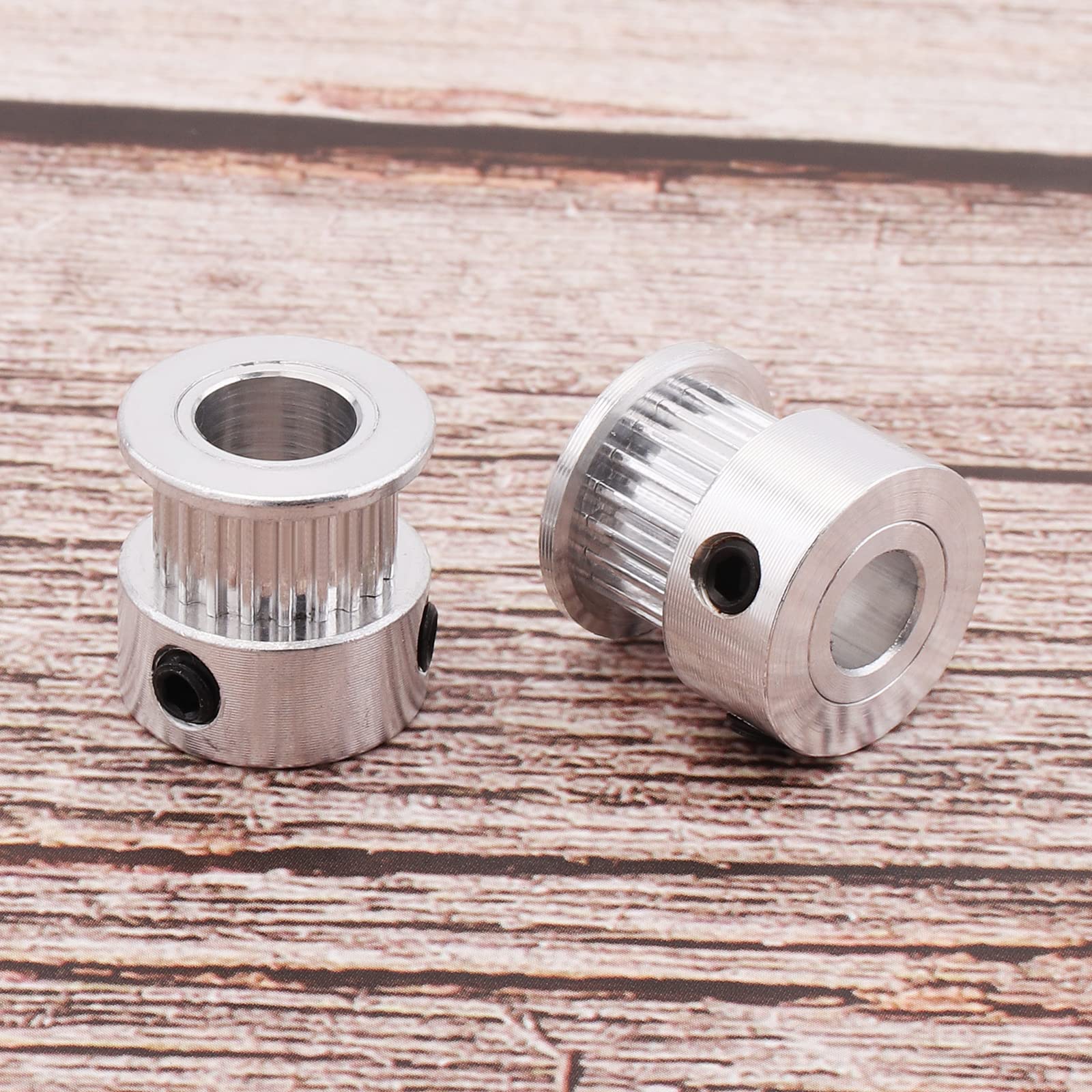 5 Pack GT2 Timing Belt Pulley 20 Teeth 8mm Bore Aluminum Wheel for 3D Printer CNC Machine - Perfect for DIY Robotics, RepRap, and 3D Printing Projects