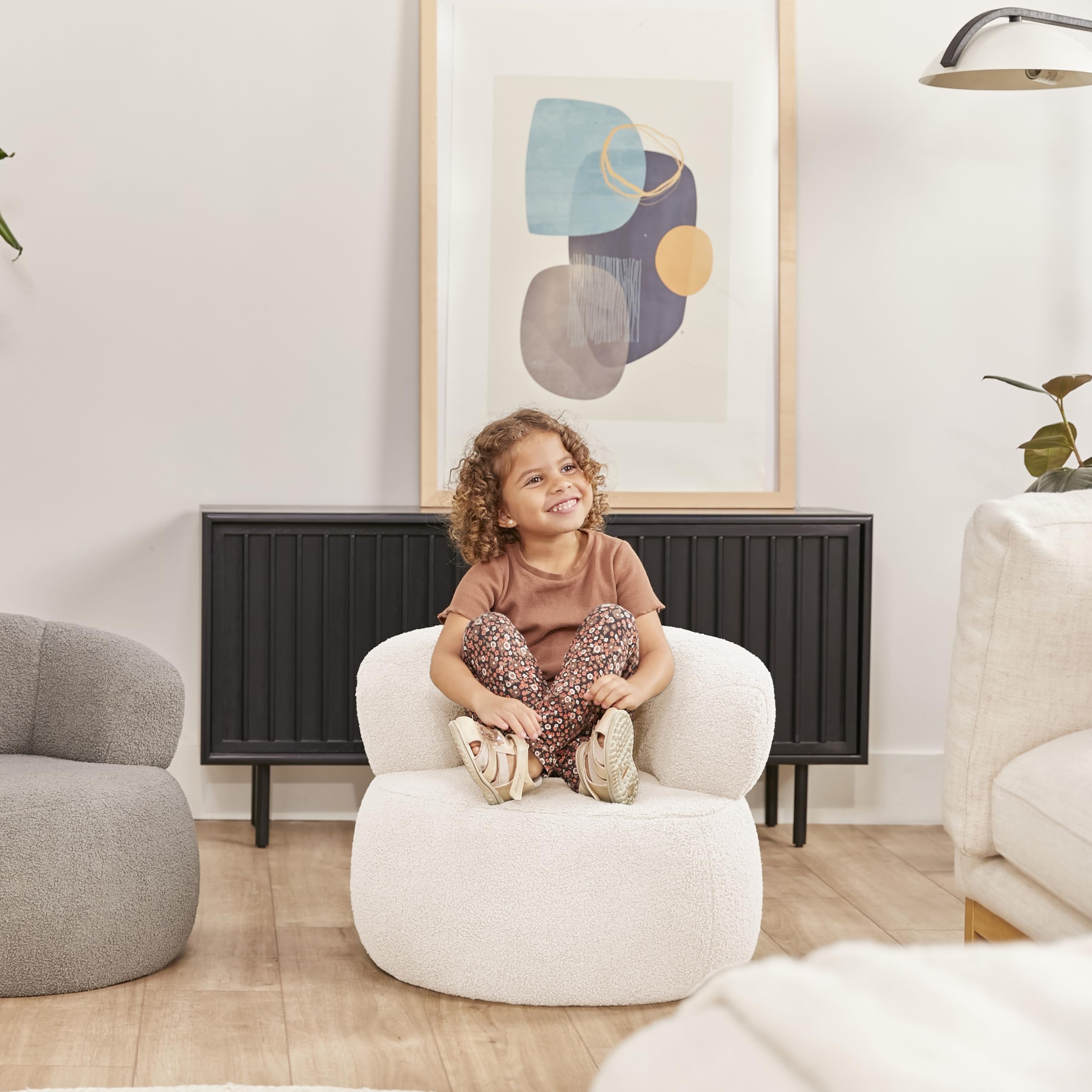 ECR4Kids Sophie Accent Chair for Kids - Sturdy White Children's Furniture for Bedroom, Playroom & Reading Nook - Perfect Toddler Chair for Learning & Relaxation