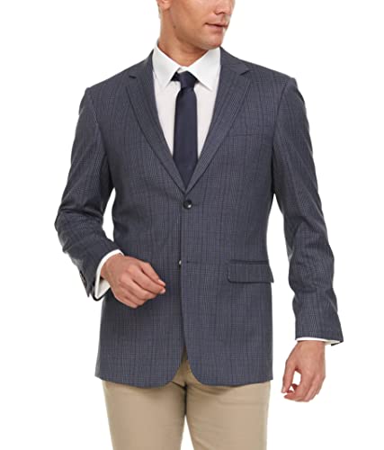 Grey/ Blue Plaid