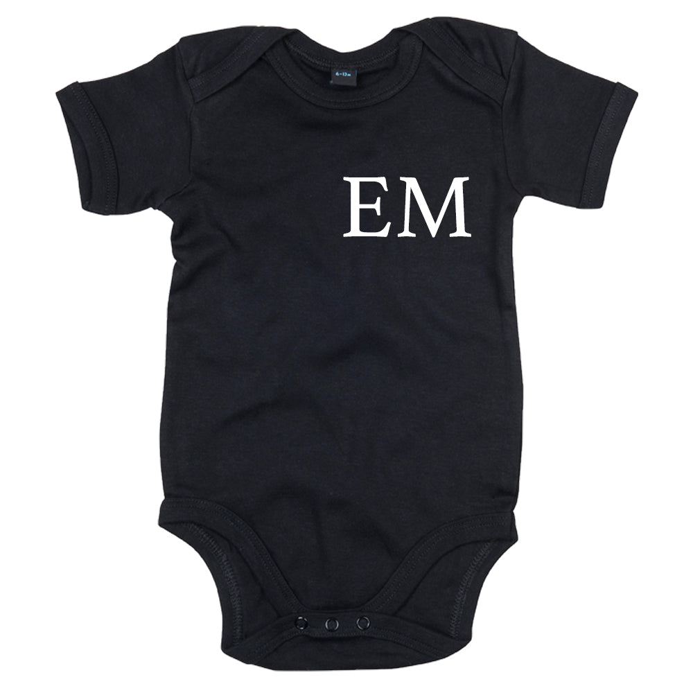Personalized Baby Vest with Initials - Classic Cotton Bodysuit for Newborns & Infants - Perfect for Gifts, Photo Shoots & Everyday Wear (MRK X)