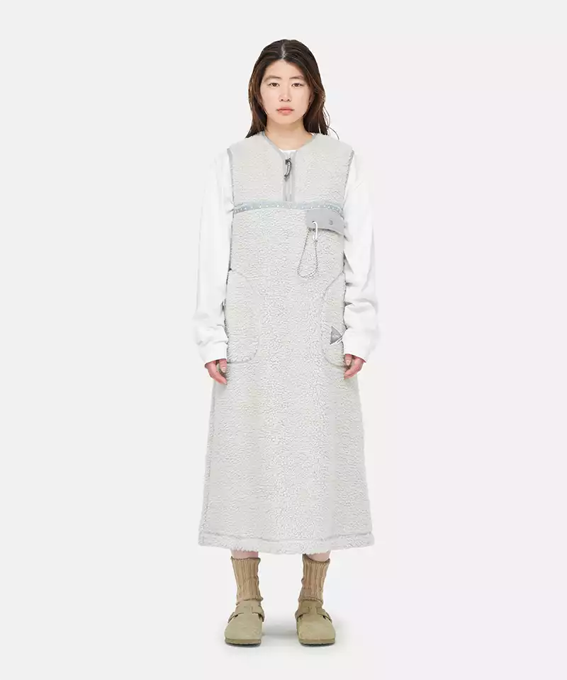 Gramicci x and wander JQ Tape Fleece Dress - Women's Outdoor Fleece Dress for Hiking, Camping & Casual Wear