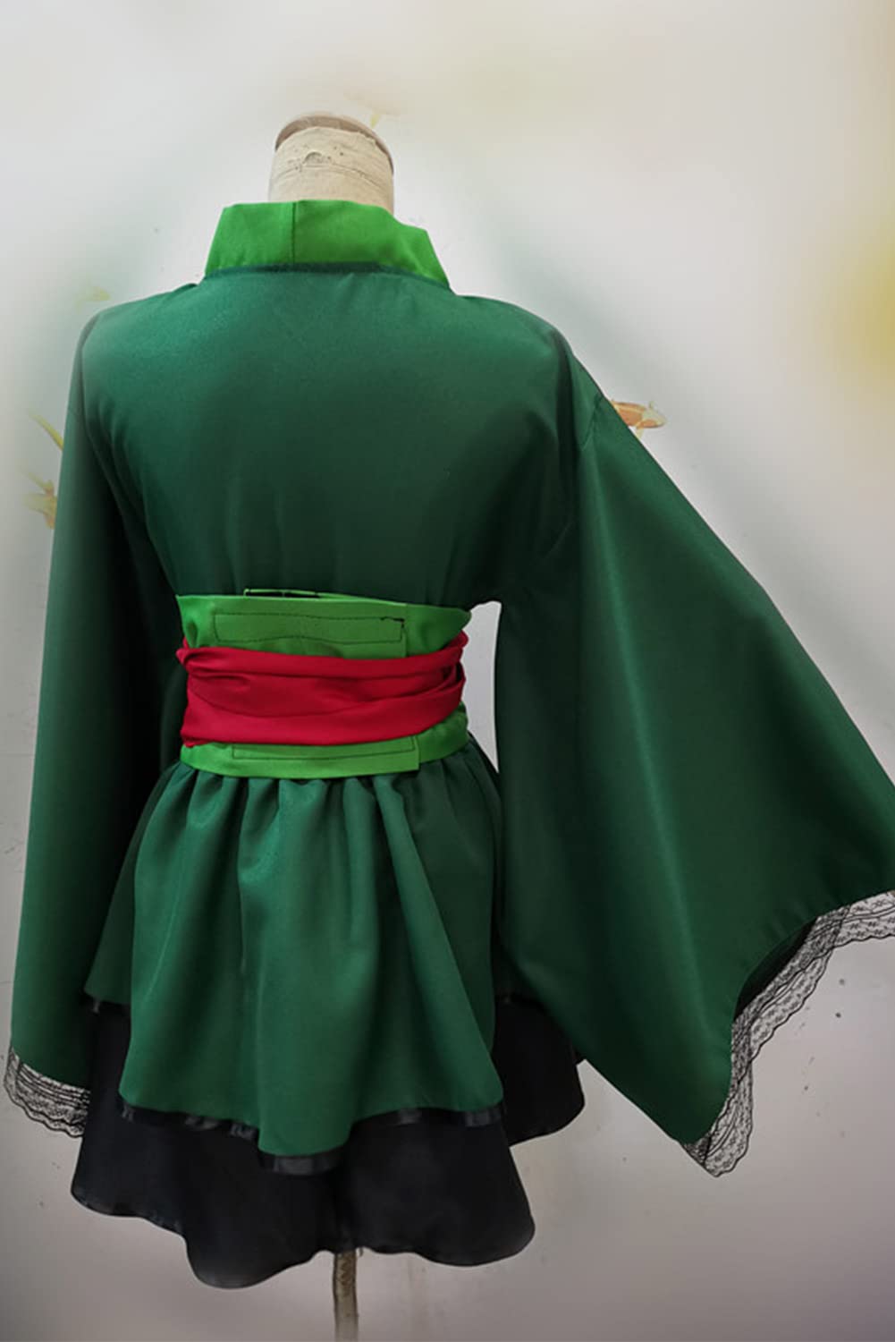 Anime Cosplay Costume for Women - Lolita Kimono Robe Dress with Sexy Suspender Skirt & Belt | Halloween Party, Cosplay Event, Anime Convention Outfit