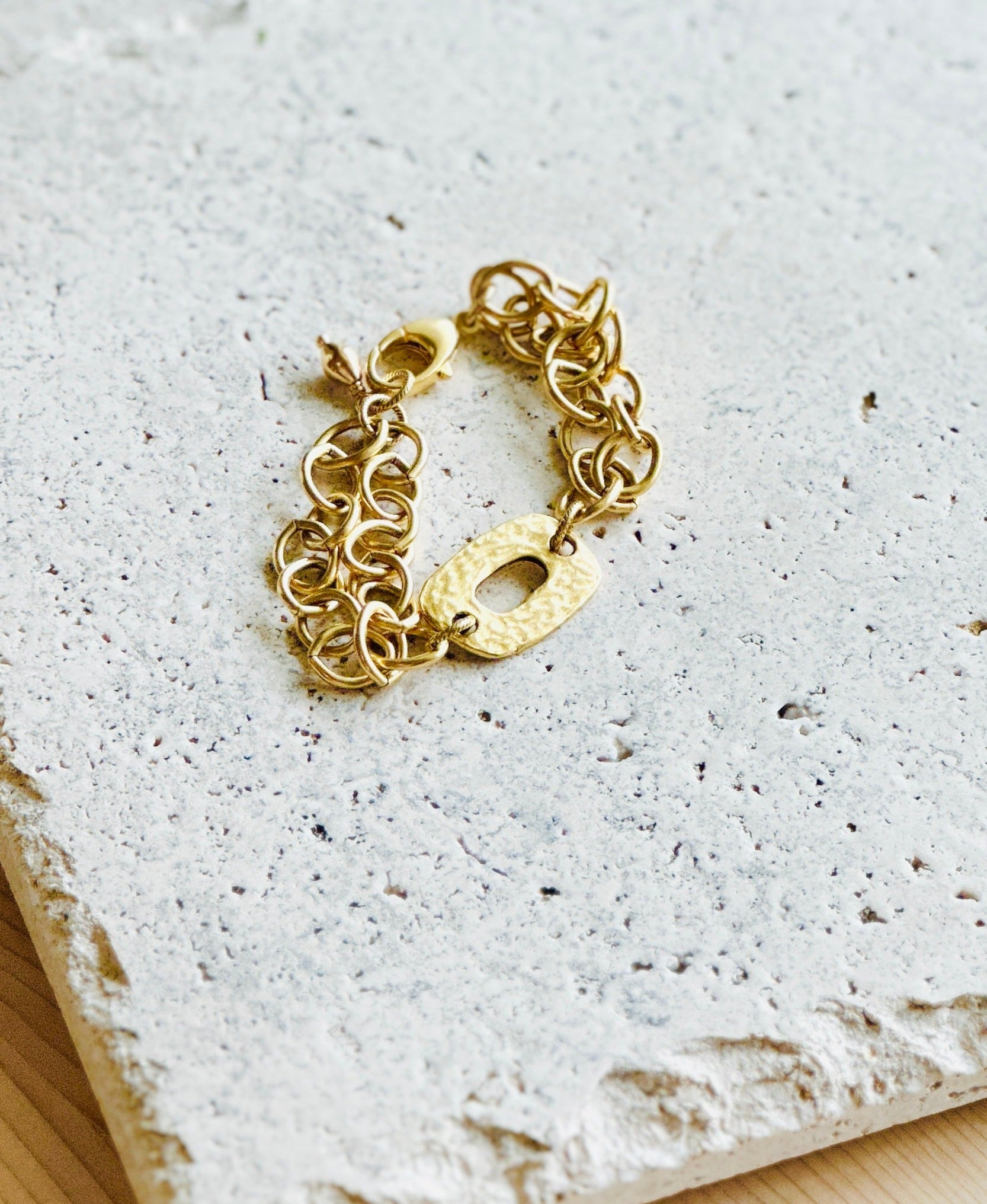 Jaden Bracelet Gold - Elegant Handmade Jewelry for Women, 18K Gold Plated, Adjustable Bangle, Perfect for Gifts, Parties & Everyday Wear
