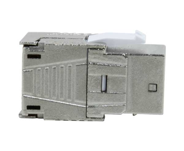 CAT8 Keystone Jack Shielded - High Density 40G 2GHz Toolless 180-Degree Network Connector for Home/Office Data Center & Server Room Wiring