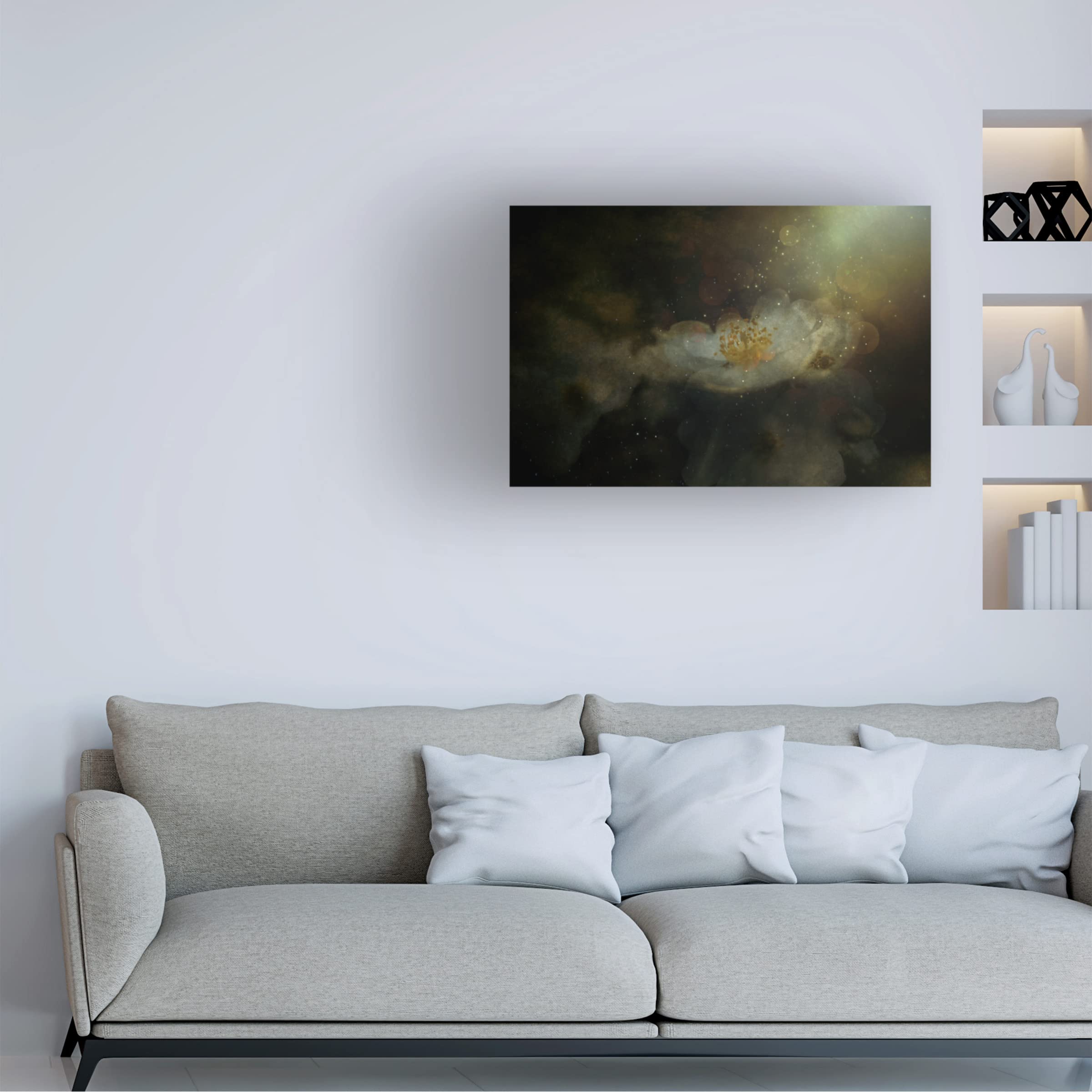 Trademark Fine Art 'Light Touches Softly' Canvas Wall Art by Cicek K?ral - Modern Abstract Painting for Living Room, Bedroom & Office Decor