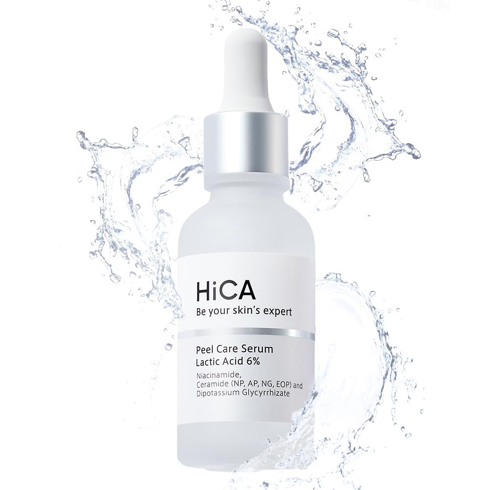 HiCA 6% Lactic Acid Peel Serum - Sensitive Skin AHA Exfoliator for Face Care