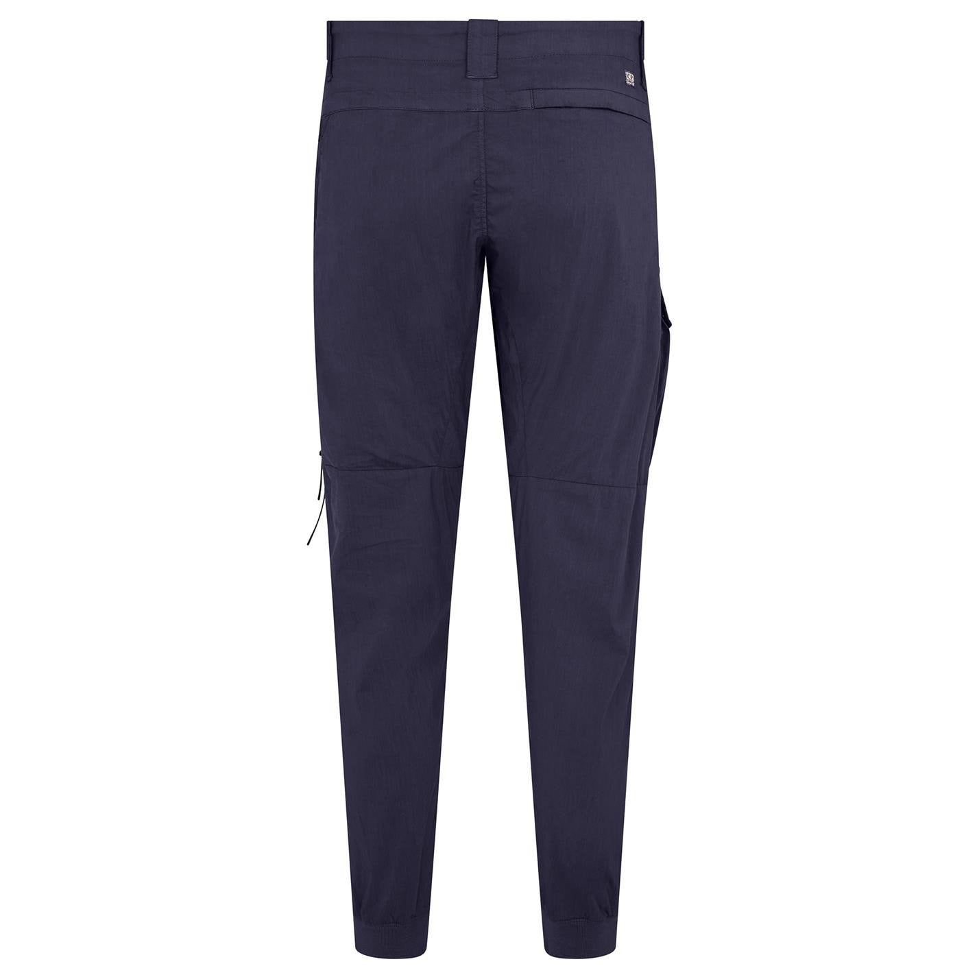 CP Company Navy Cuffed Lens Cargo Pants - Men's Military Style Tactical Trousers with Adjustable Cuffs for Outdoor, Hiking & Urban Streetwear Fashion