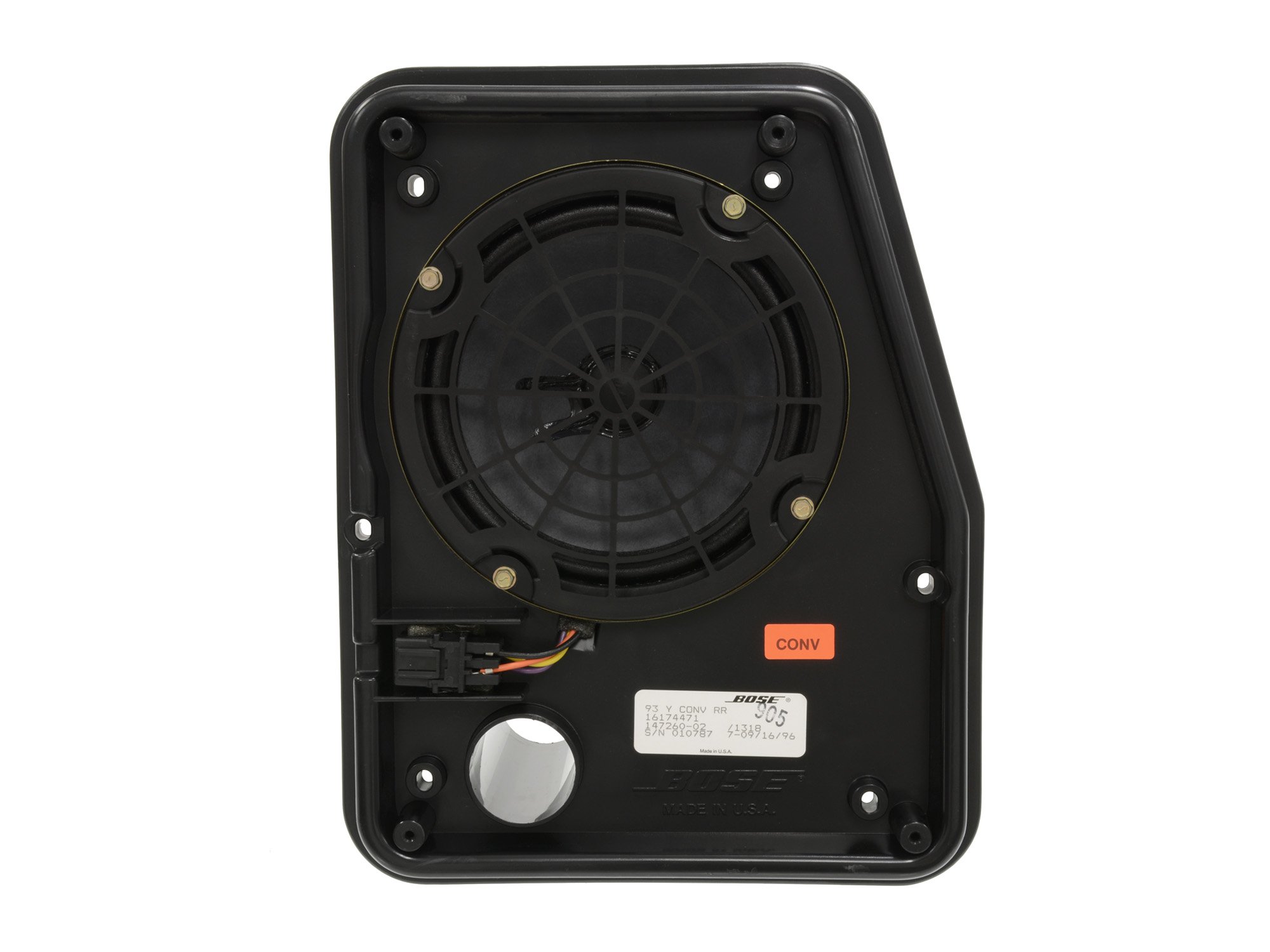 1990-1996 Chevy Corvette Convertible Right Side Bose Replacement Speaker - Premium Car Audio Upgrade for Classic Corvettes | Perfect for Road Trips & Car Shows
