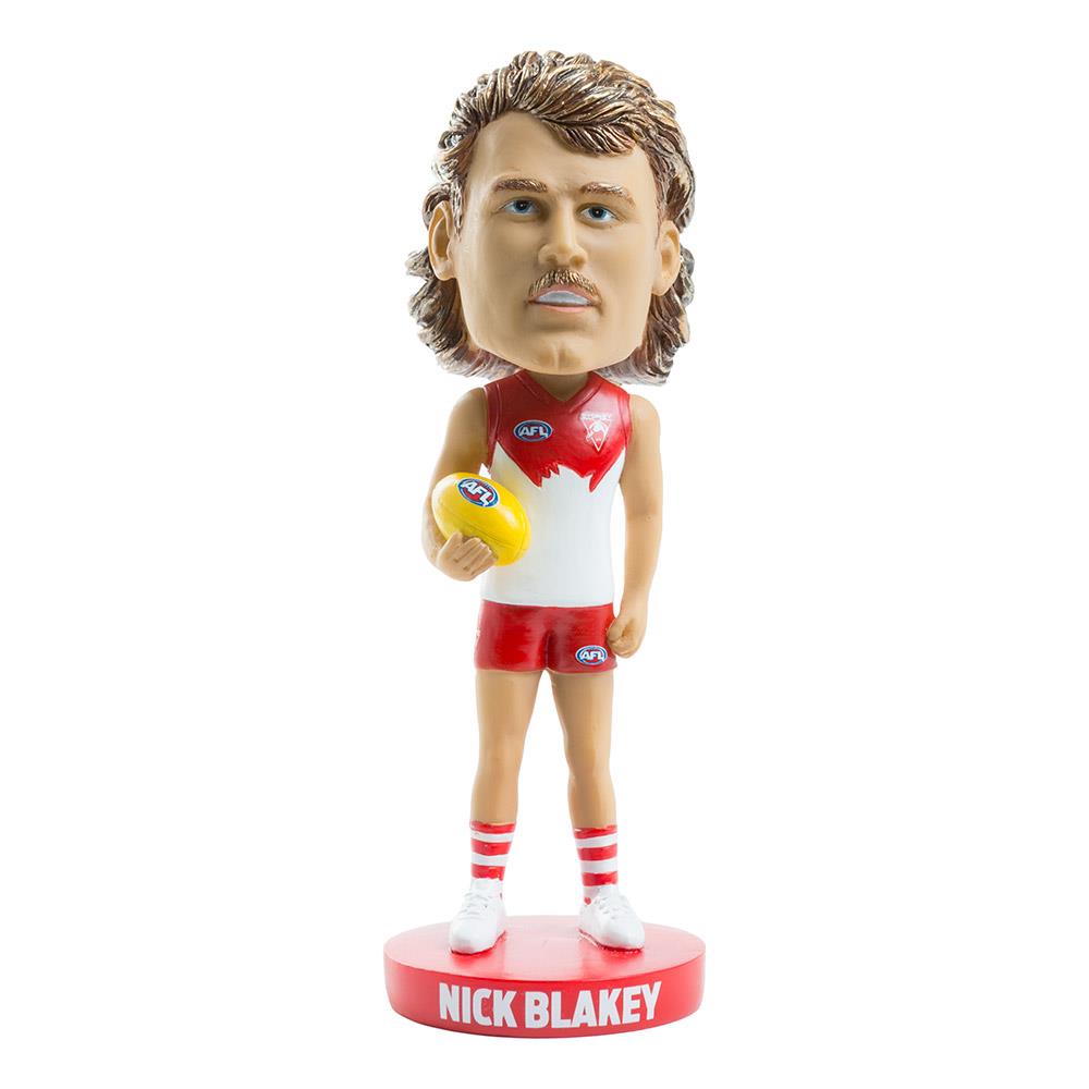 AFL Sydney Swans Nick Blakey Bobblehead - Officially Licensed Collectible Figurine - Perfect for AFL Fans, Sports Memorabilia Collectors, and Home/Office Decor