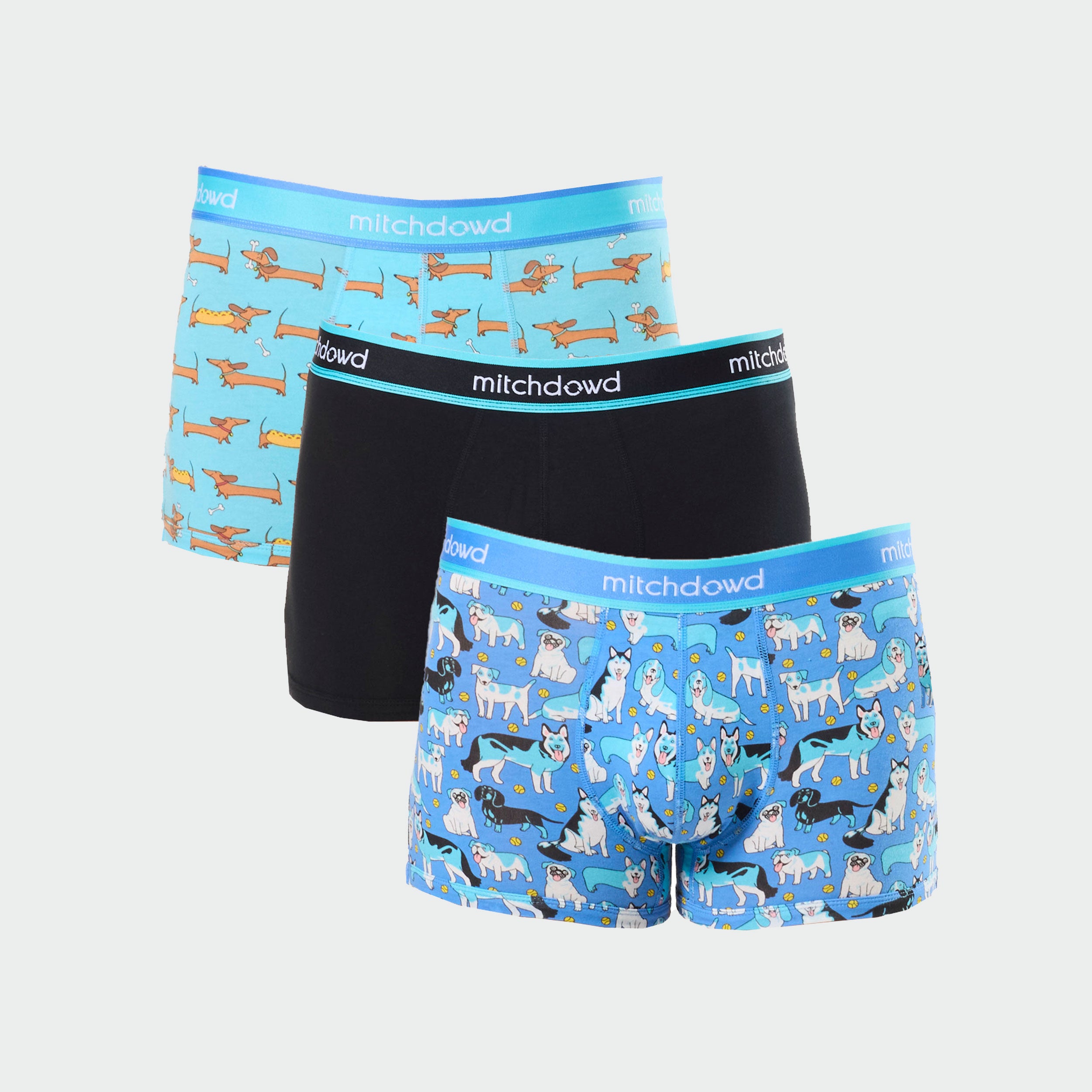 **Men's Cotton Trunk Underwear 3-Pack - Soft & Breathable Boxer Briefs for Everyday Comfort | Perfect for Work, Gym & Travel**