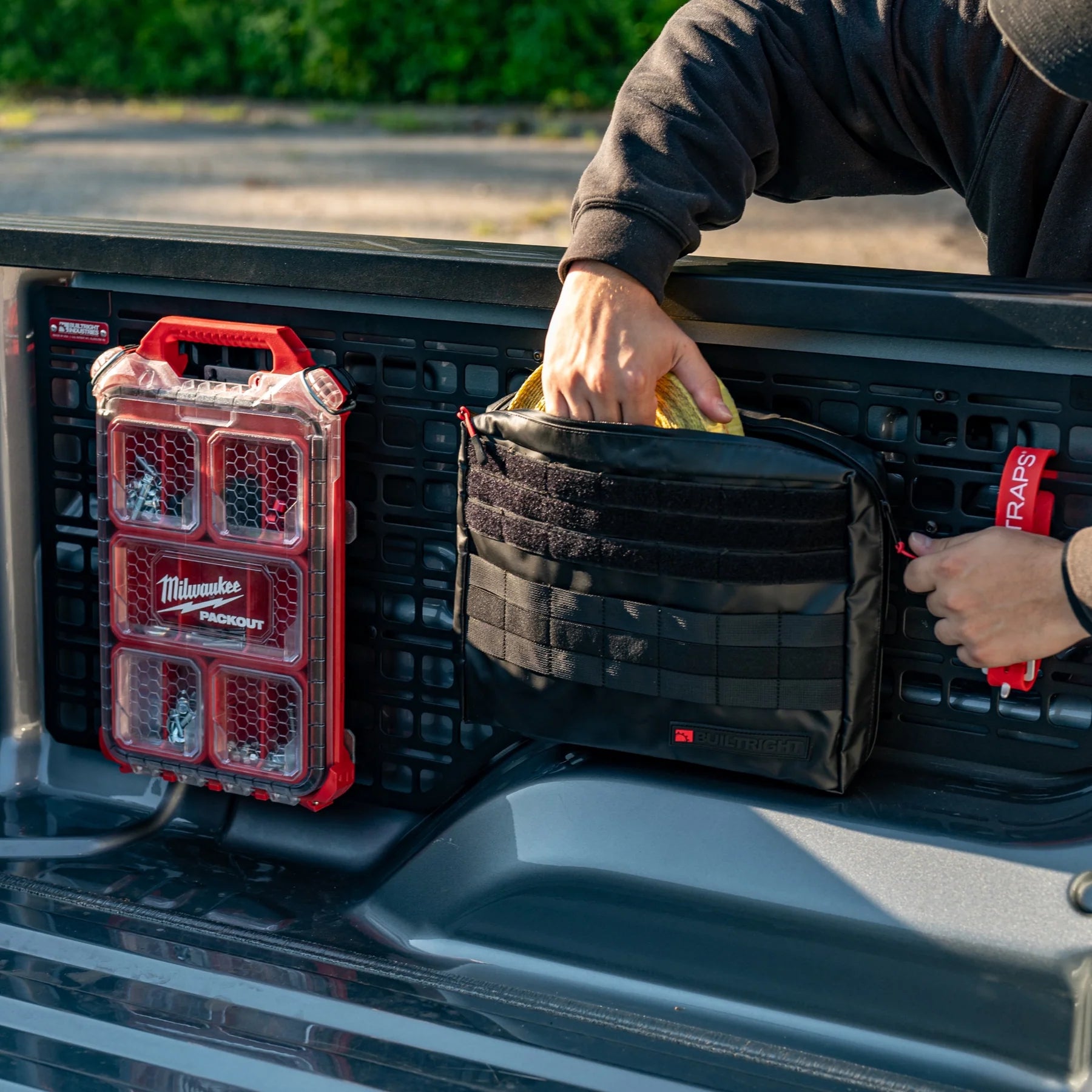 2023+ Chevy Colorado & GMC Canyon Bedside Rack MOLLE Panel System - Heavy Duty Truck Storage Organizer for Camping, Off-Road & Work Gear