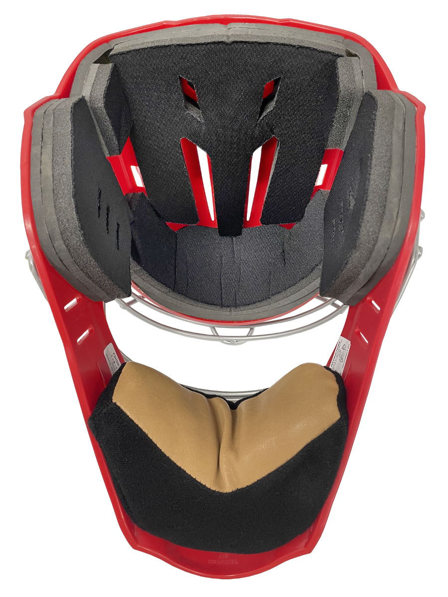 Force3 Hockey Style Catcher's Mask Replacement Chin Pad - Durable & Comfortable for Baseball, Softball, and Fastpitch Players - Perfect for Training, Games, and Practice Sessions