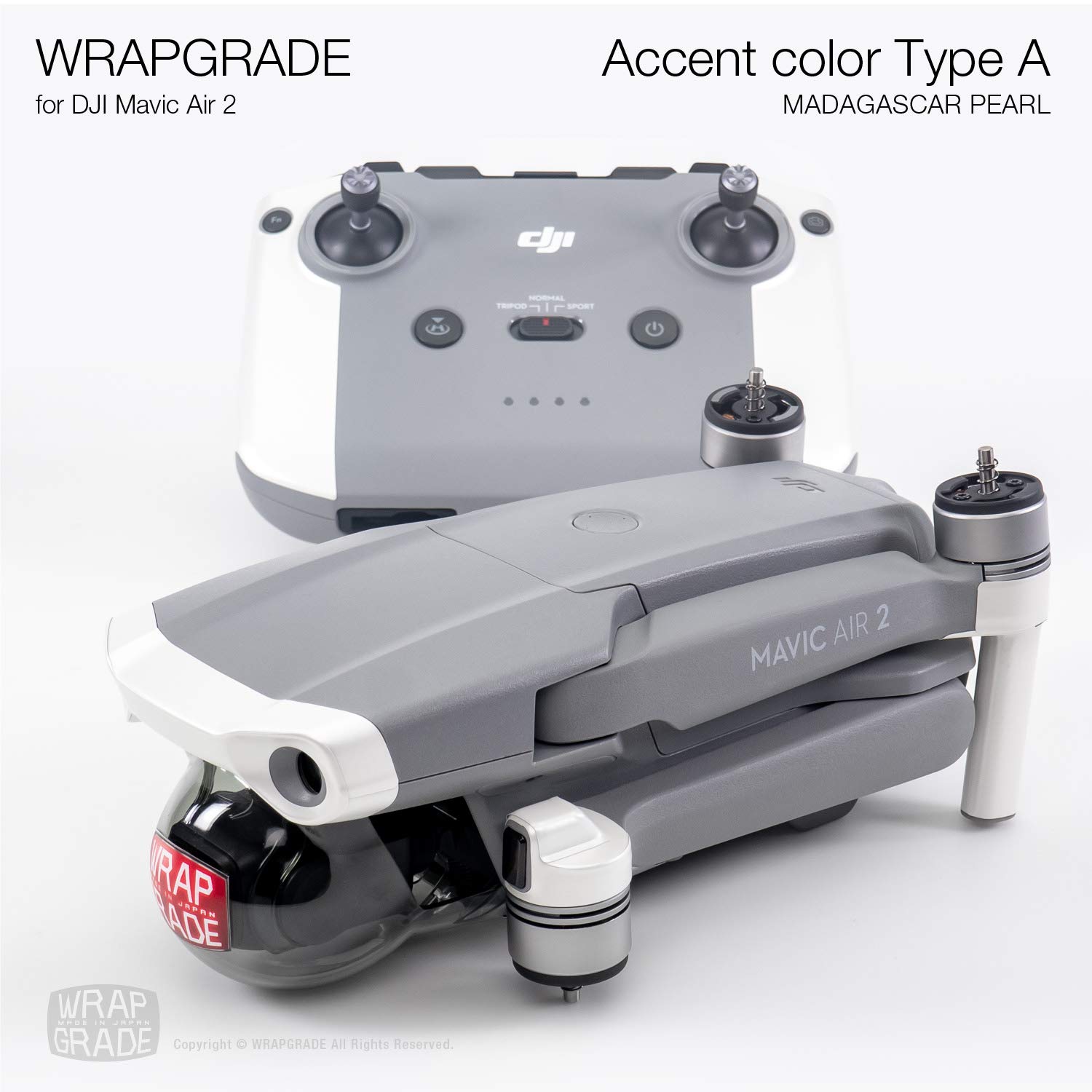 DJI Mavic Air 2 Skin Wrap - Madagascar Pearl Accent | Protective Vinyl Decal for Drone Body | Perfect for Outdoor Adventures & Aerial Photography