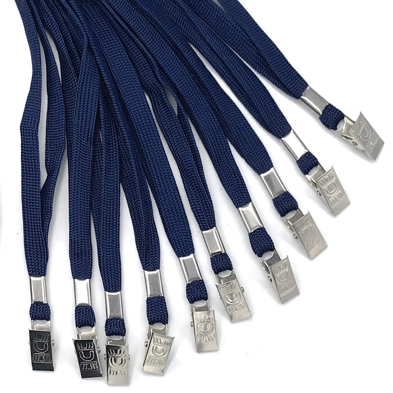 Black Lanyard 100 Pack with Badge Clip - 32