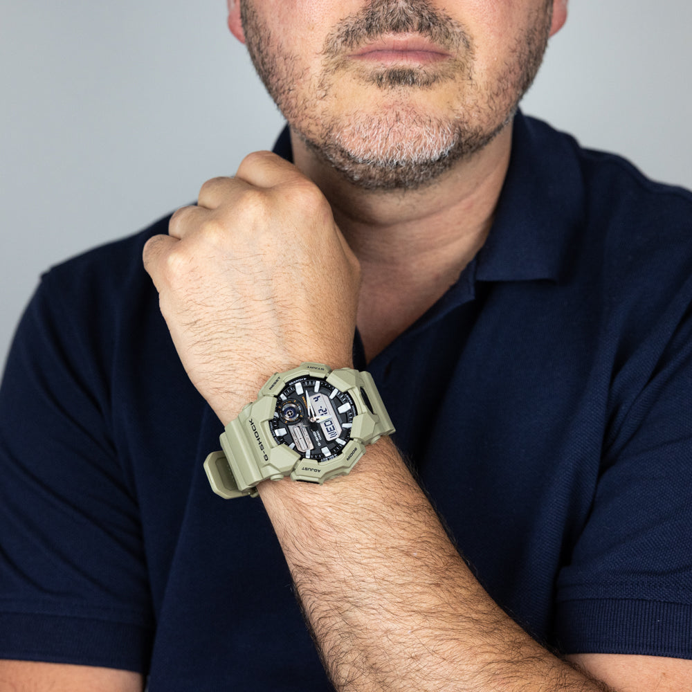 Casio G-Shock GA010 5A Rugged Combi Bracelet Digital Watch - Shock Resistant & Waterproof for Outdoor Sports, Hiking, and Military Use