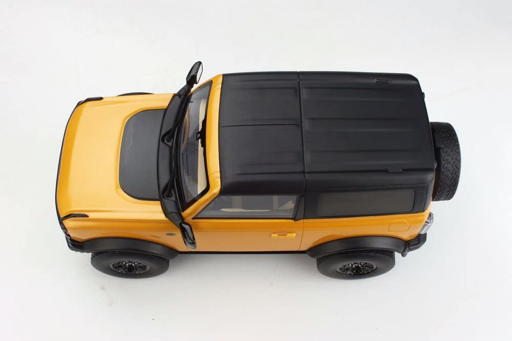 2021 Ford Bronco Wildtrak 1/18 Scale Diecast Model Car - Cyber Orange Metallic Collectible by GT Spirit | Perfect for Car Enthusiasts, Display Shelves & Gift Giving