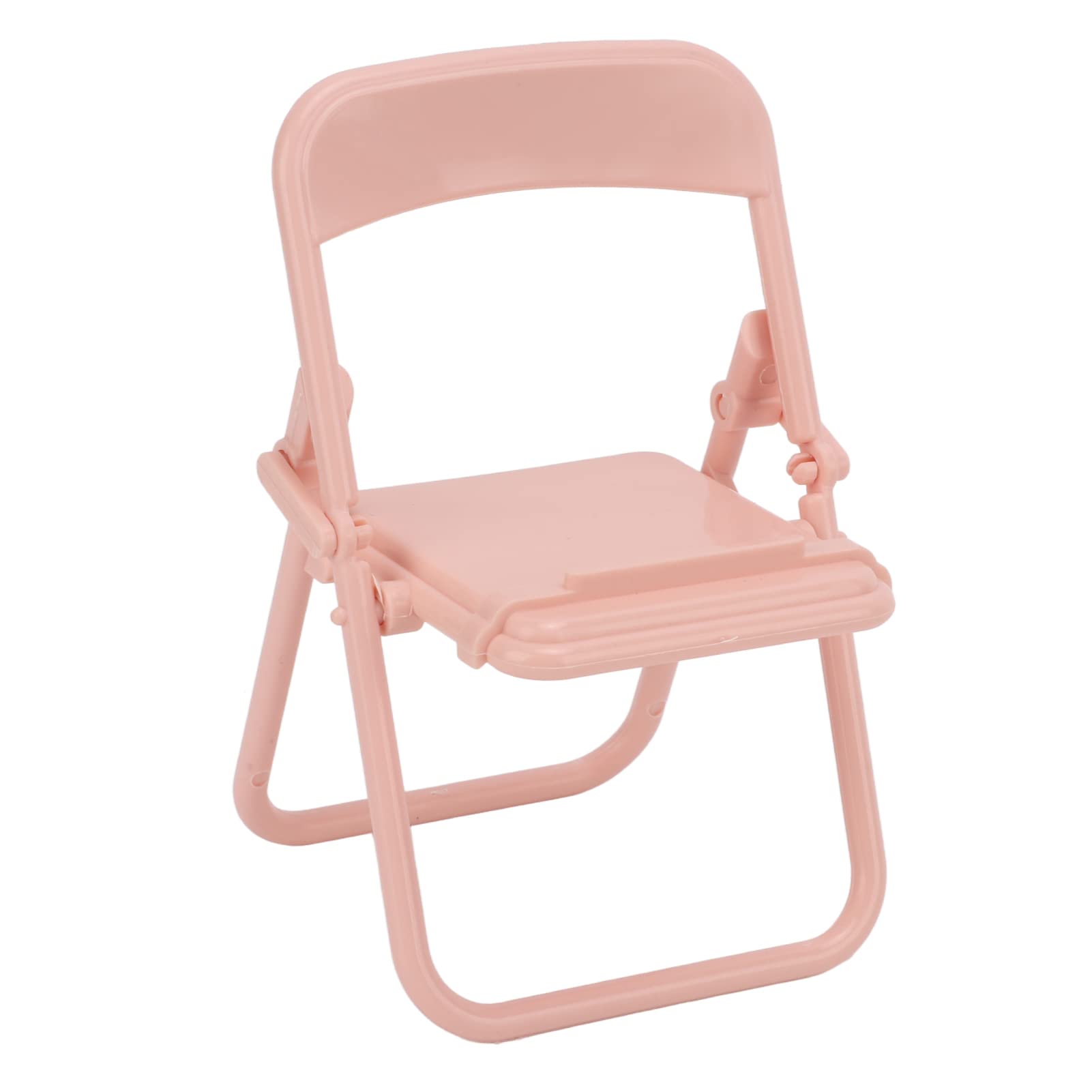 Portable Folding Phone Stand Holder - Adjustable for Portrait & Landscape Mode, Compact Stool Design for Office, Home, Desk Decor (Pink) | Perfect for Video Calls, Watching Movies & Hands-Free Browsing
