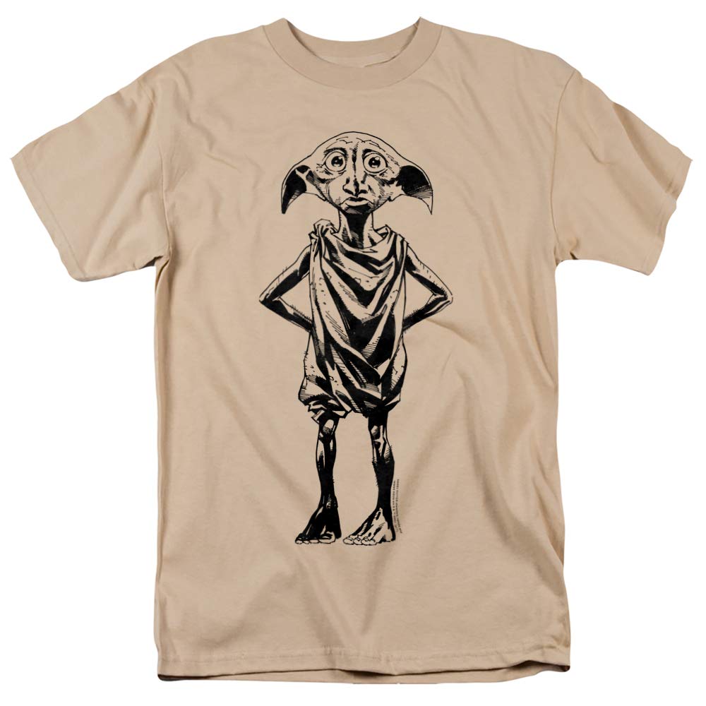 Popfunk Classic Harry Potter Dobby T-Shirt & Stickers Set - Official Licensed Merchandise for Harry Potter Fans - Perfect for Cosplay, Gifts, and Collectors