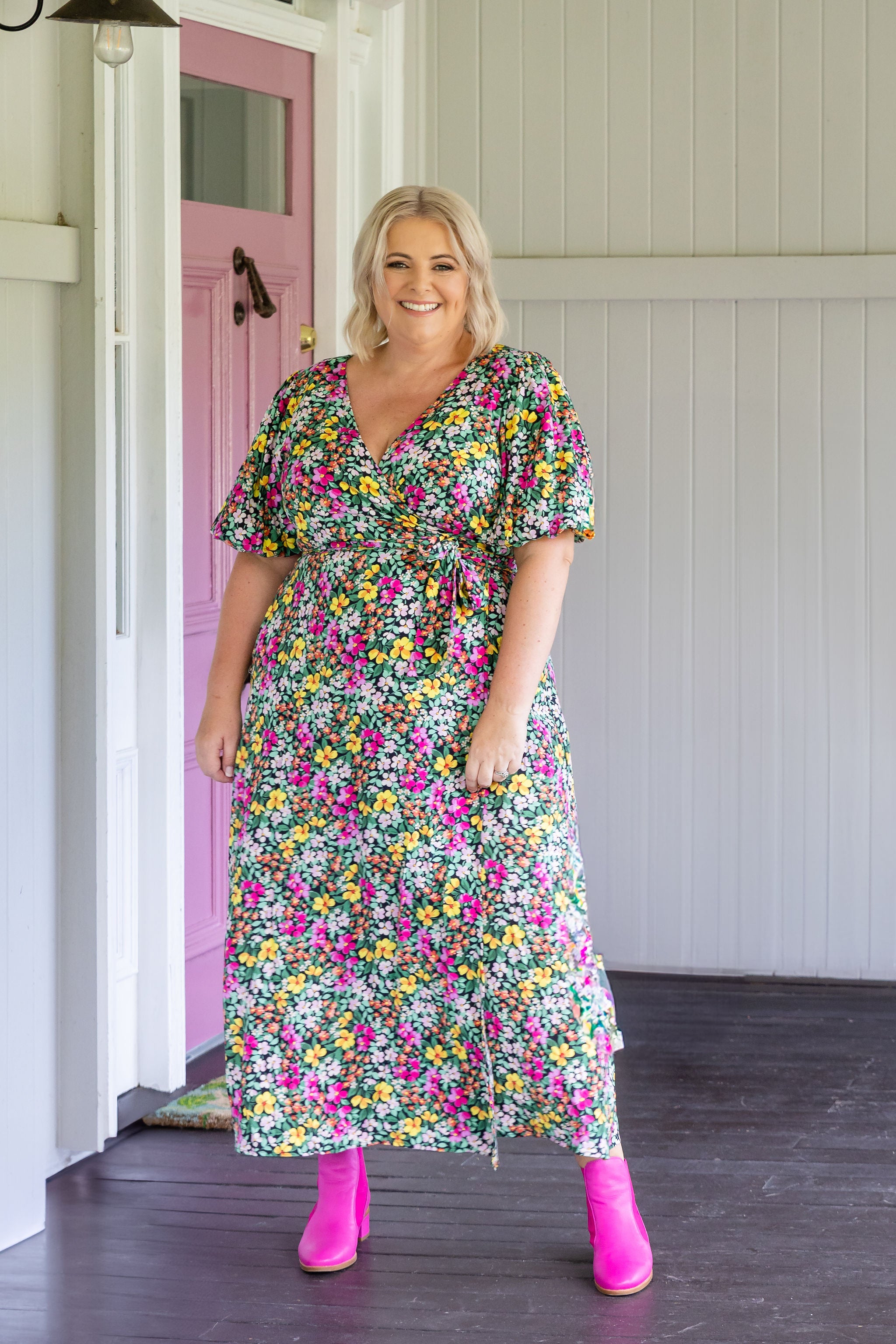 Hallie Maxi Dress - Floral Print Summer Dress for Women | Perfect for Garden Parties, Beach Vacations & Casual Outings