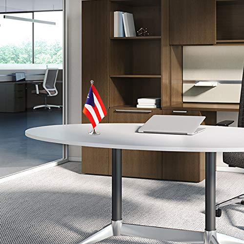 Puerto Rico Flag - Small Mini Desk & Table Flags for Home, Office & Party Decorations | Patriotic Puerto Rican Decor