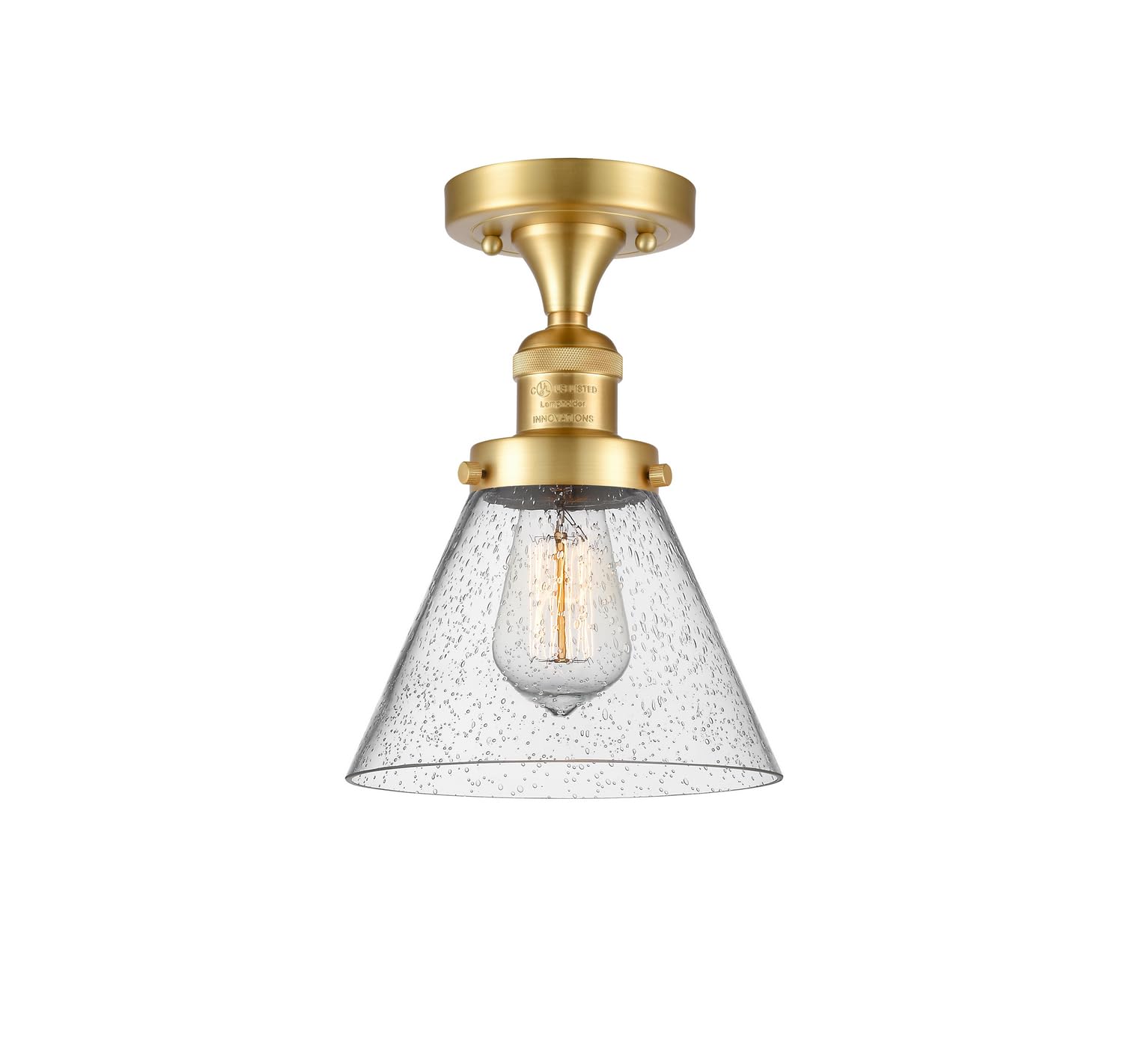 517-1CH-SG-G44-LED Bare Bulb 1 Light Cord Set in Satin Gold Finish - Perfect for Pendant Lighting, Chandeliers & Home Decor