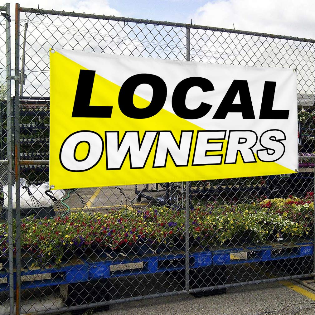Durable 48x96 Inches Vinyl Banner with 8 Grommets - Weatherproof Outdoor Business Sign for Yard, Industrial & Local Owners (Multiple Sizes Available) - Perfect for Storefronts, Events & Construction Sites