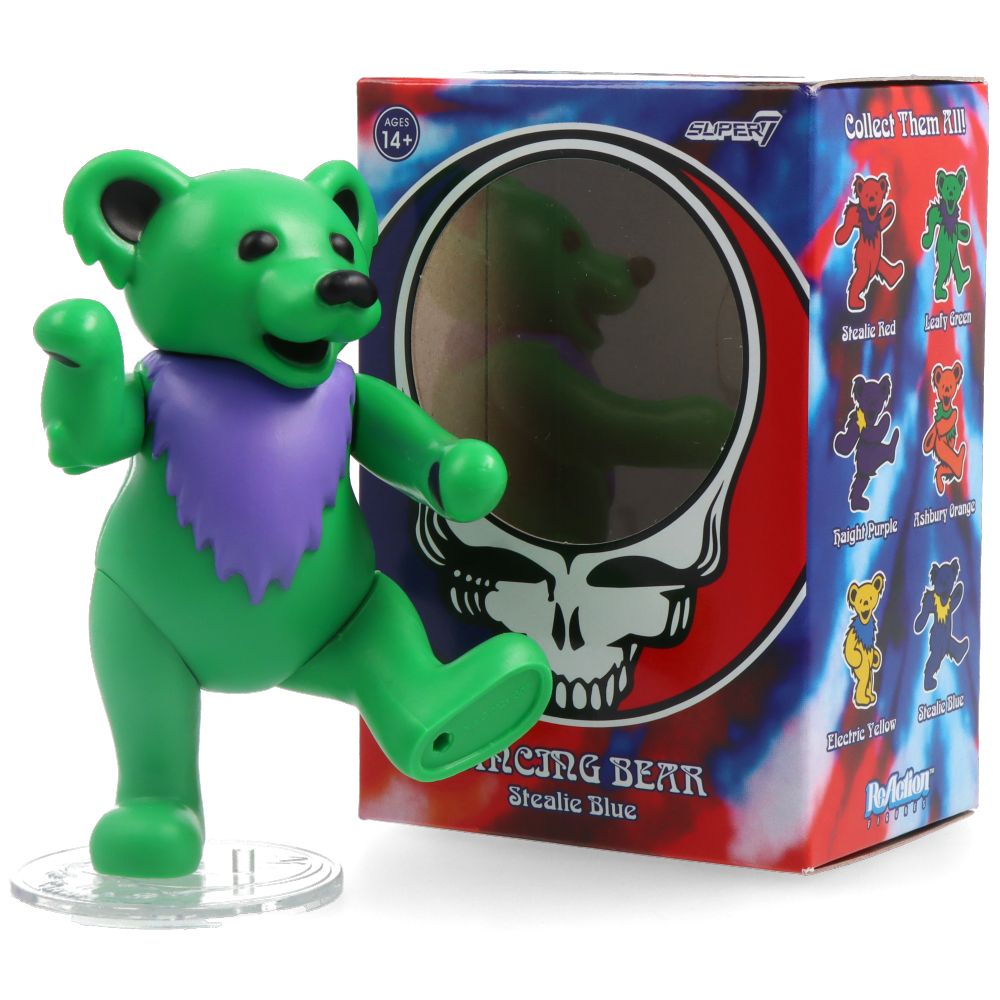 Grateful Dead Dancing Bears ReAction Figure - Vintage Collectible Toy for Music Fans & Grateful Dead Merchandise Lovers - Perfect for Display, Gifts, and Deadhead Collections