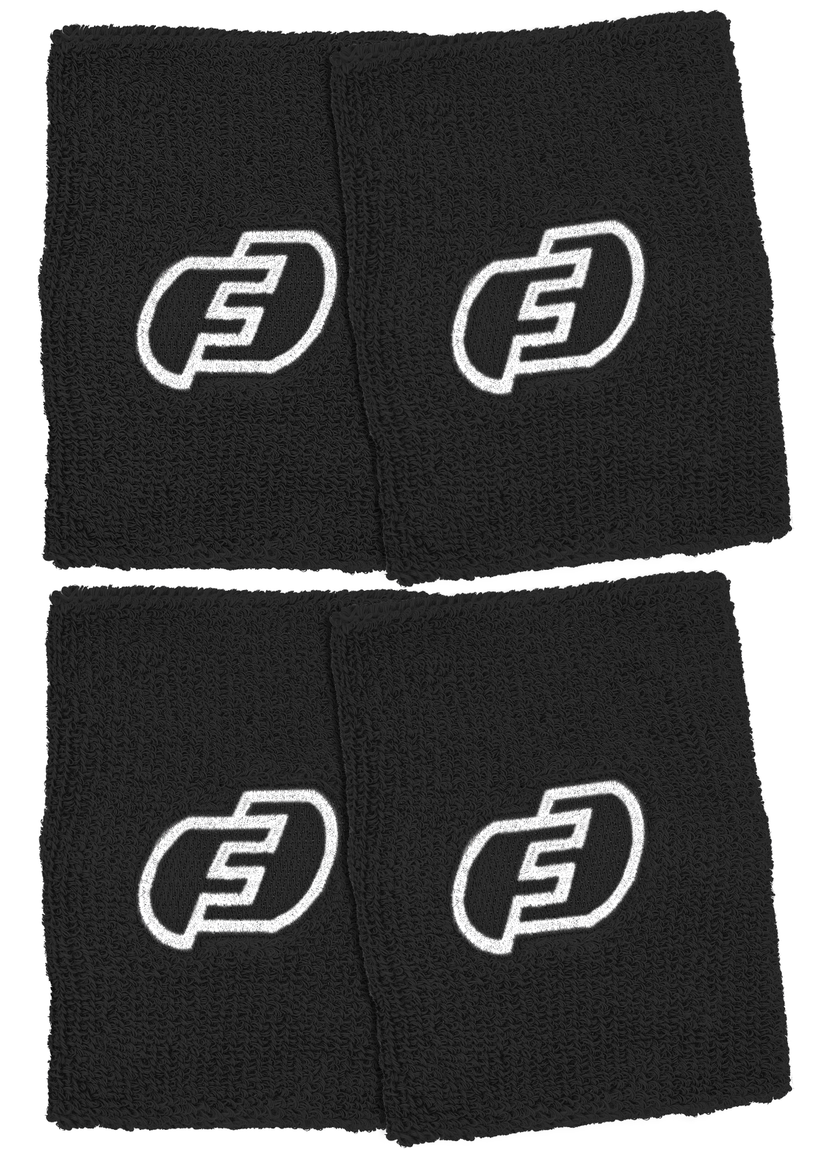 FORCE3 Wristband Double Pack - 2-Piece Non-Slip Sports Wristbands for Basketball, Tennis & Workout - Sweat Absorbent & Comfortable Gym Accessories