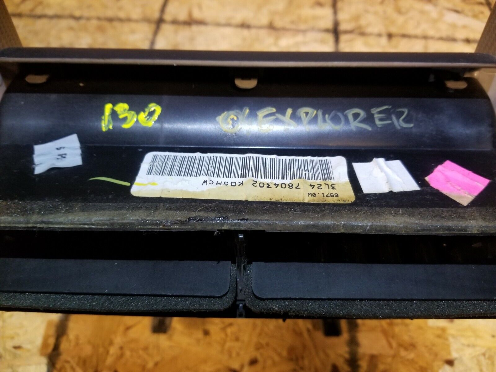 2002 2003 2004 2005 Ford Explorer Radio AC Heater Control Dash Bezel OEM Part #130 - Perfect for Dashboard Repair & Climate Control System Replacement
