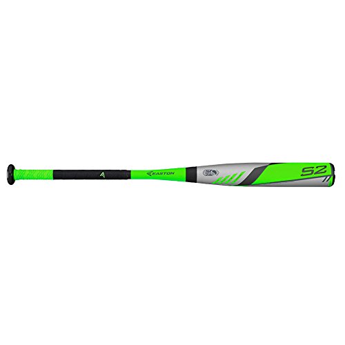 Easton S2 COMP/ALUM Youth Baseball Bat - Lightweight Aluminum Alloy for Junior Players, Green | Perfect for Little League, Training & Youth Baseball Games