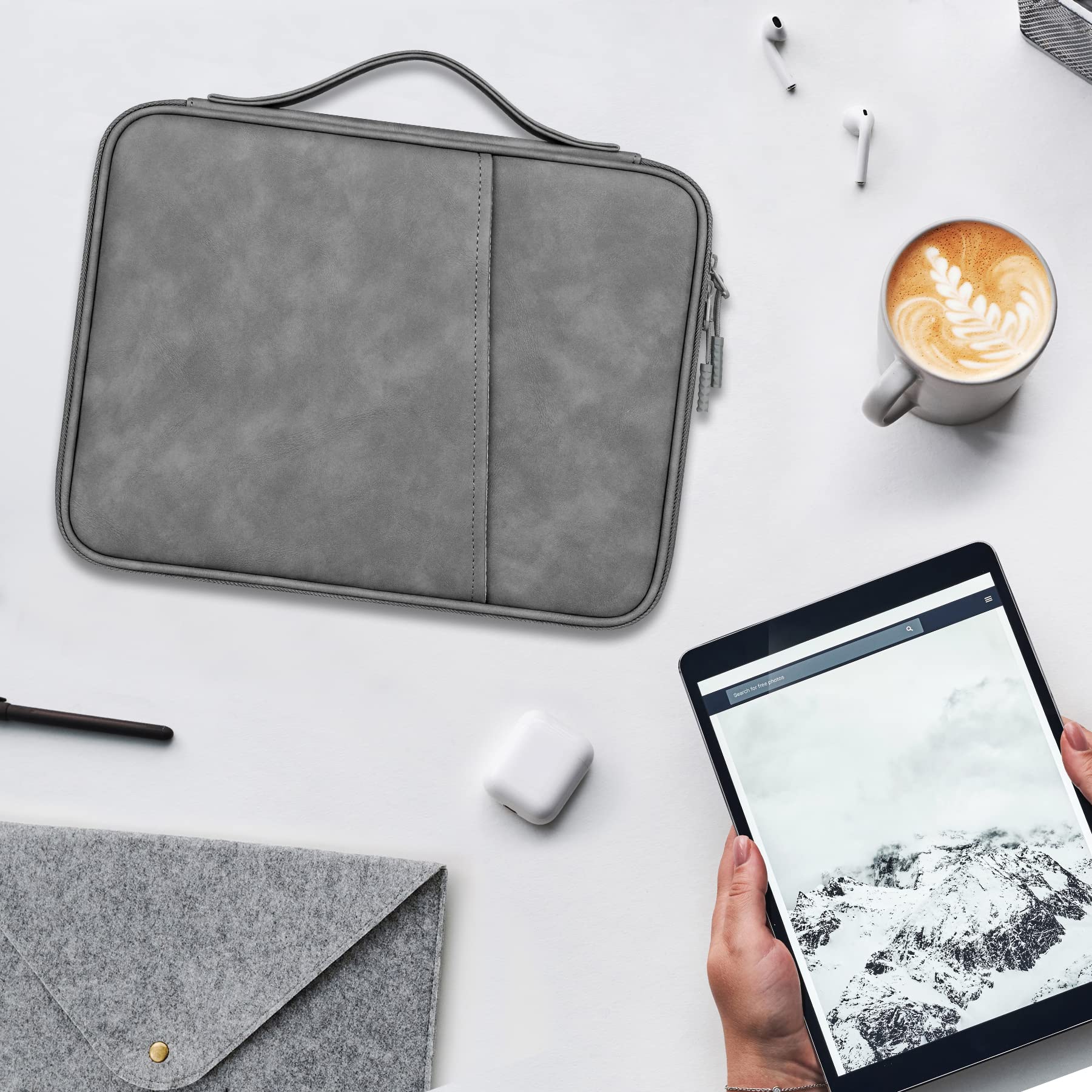 Lacdo 11 Inch Tablet Sleeve Case - Compatible with iPad Pro M4/Air M3/M2, 10.9