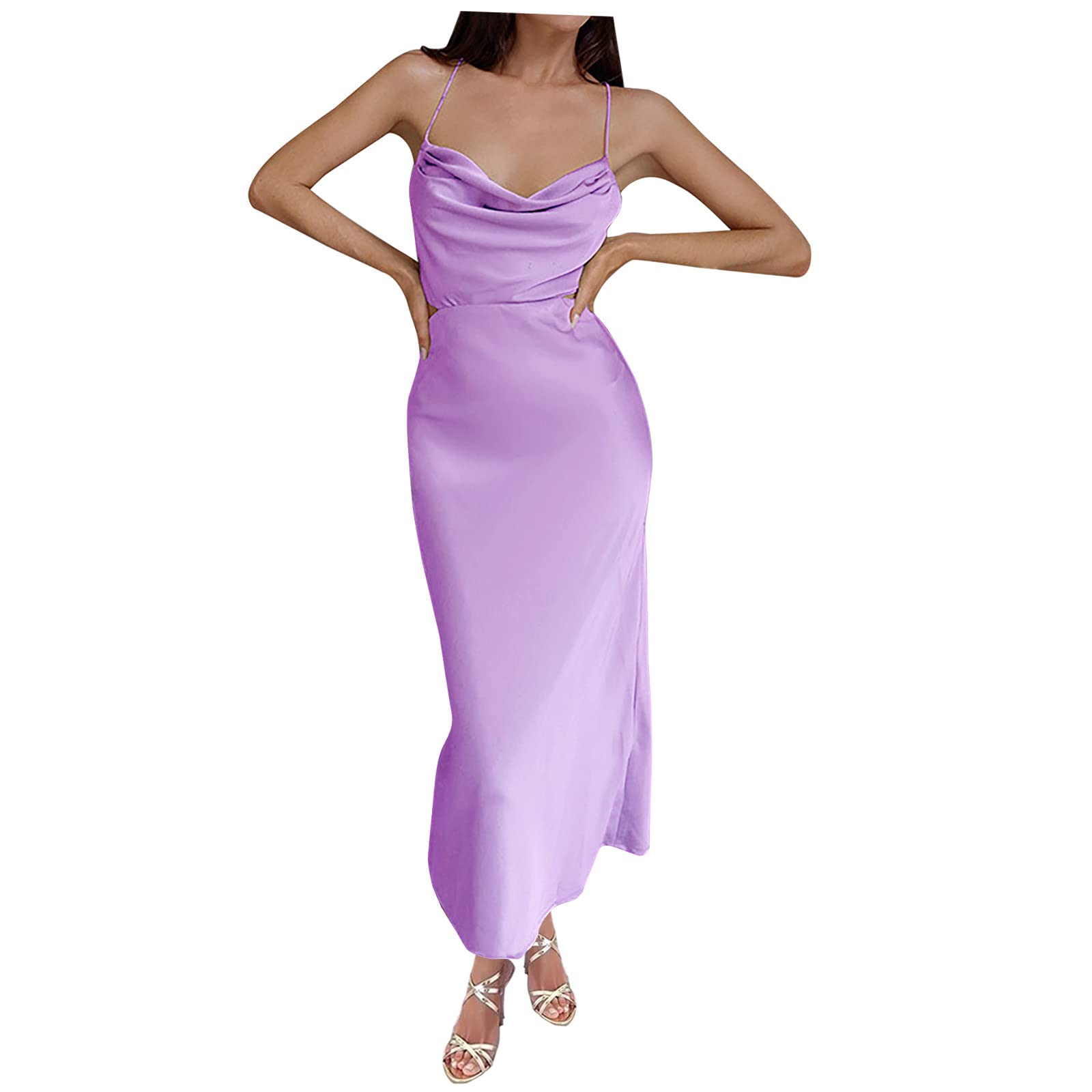 2022 Fashion Women's Summer Dresses - Casual Sexy Solid Lace Sleeveless Bandage Cold Shoulder Dress | Perfect for Beach Vacations, Date Nights & Summer Parties