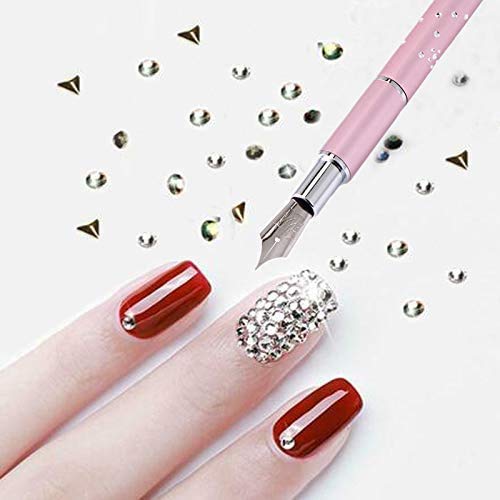 Atricure Nail Art Calligraphy Pen Set - 5 Different Size Replacement Tips for DIY Nail Drawing, Round & Flat Painting, Professional Liner Nail Tools - Perfect for Manicure, Nail Salon & Home Nail Art Design