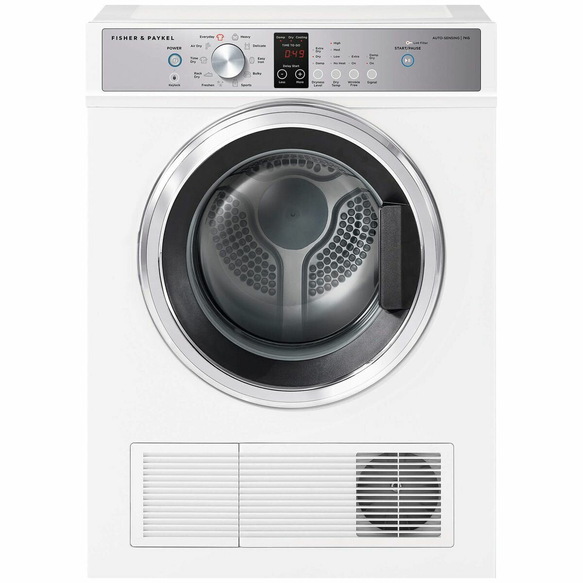Fisher & Paykel Series 7 7kg Vented Dryer DE7060P2 - Energy Efficient Clothes Dryer for Home & Laundry Room | Perfect for Apartments, Small Families & Space-Saving Solutions