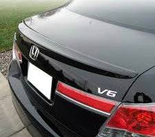 2008-2012 Honda Accord Sedan 4-Door Glossy Black Spoiler Wing - Aerodynamic Rear Trunk Lip for Enhanced Style & Performance