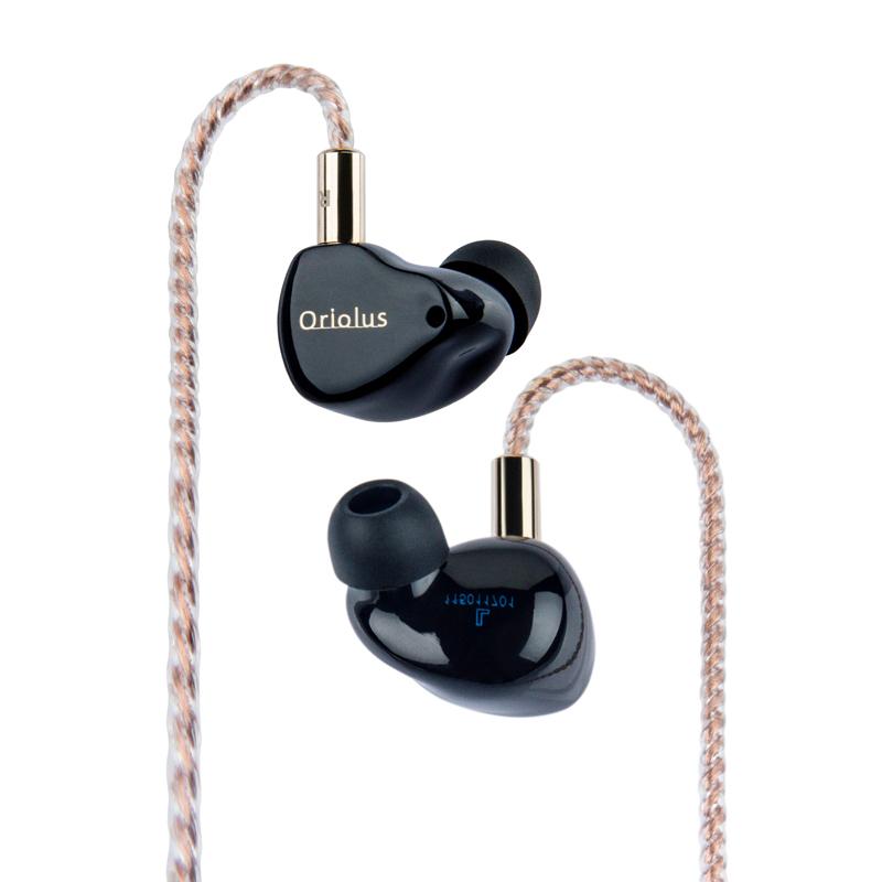 Premium Black Oriolus Earphones with Denmark Sonion BA Driver & 10mm Custom Dynamic Driver - HiFi Sound for Audiophiles, Music Lovers & Studio Monitoring