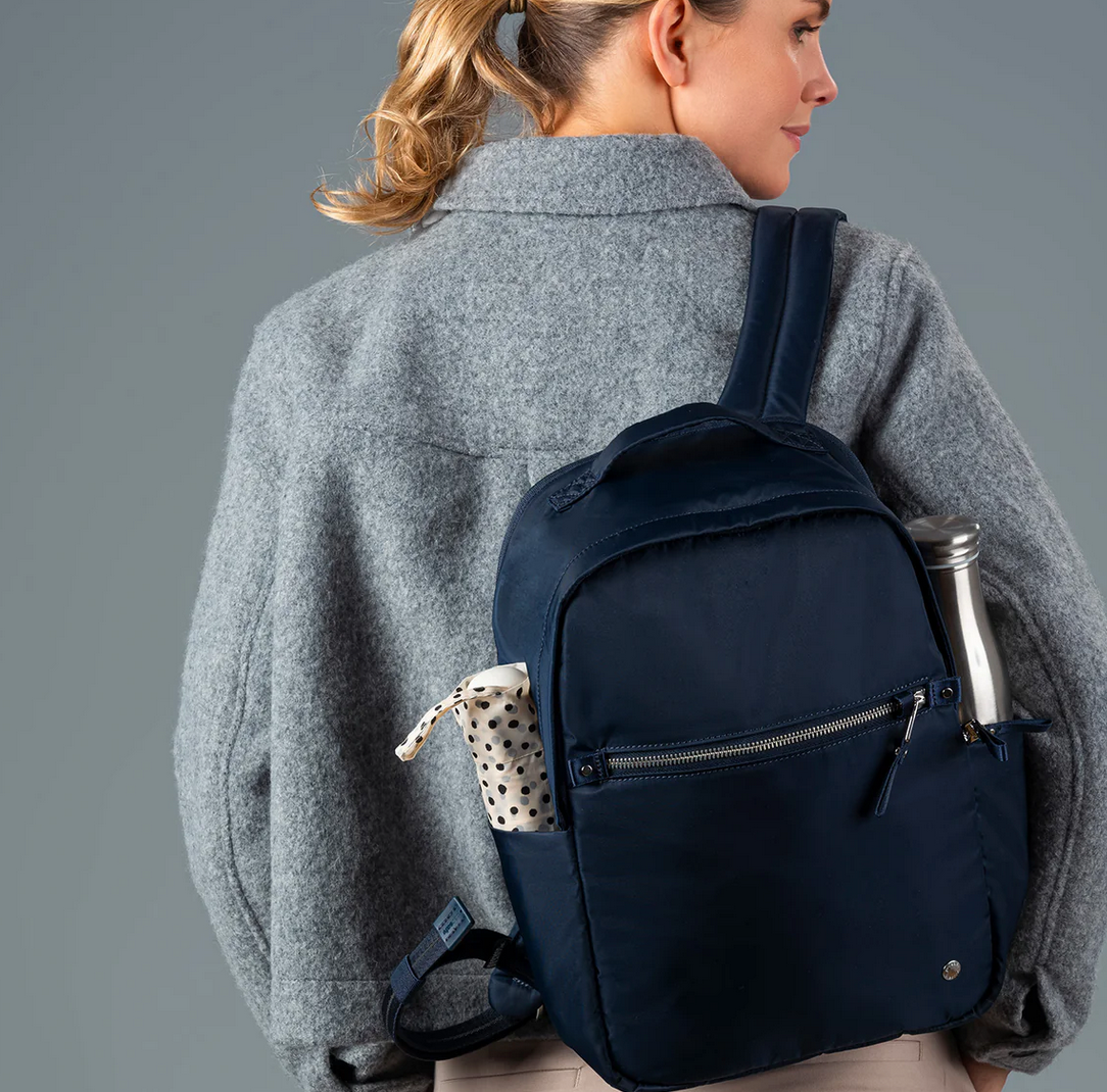 Pacsafe® Women's 10L Anti-Theft Backpack - Secure Travel & Commuter Bag for Laptops, Daily Use & Outdoor Adventures