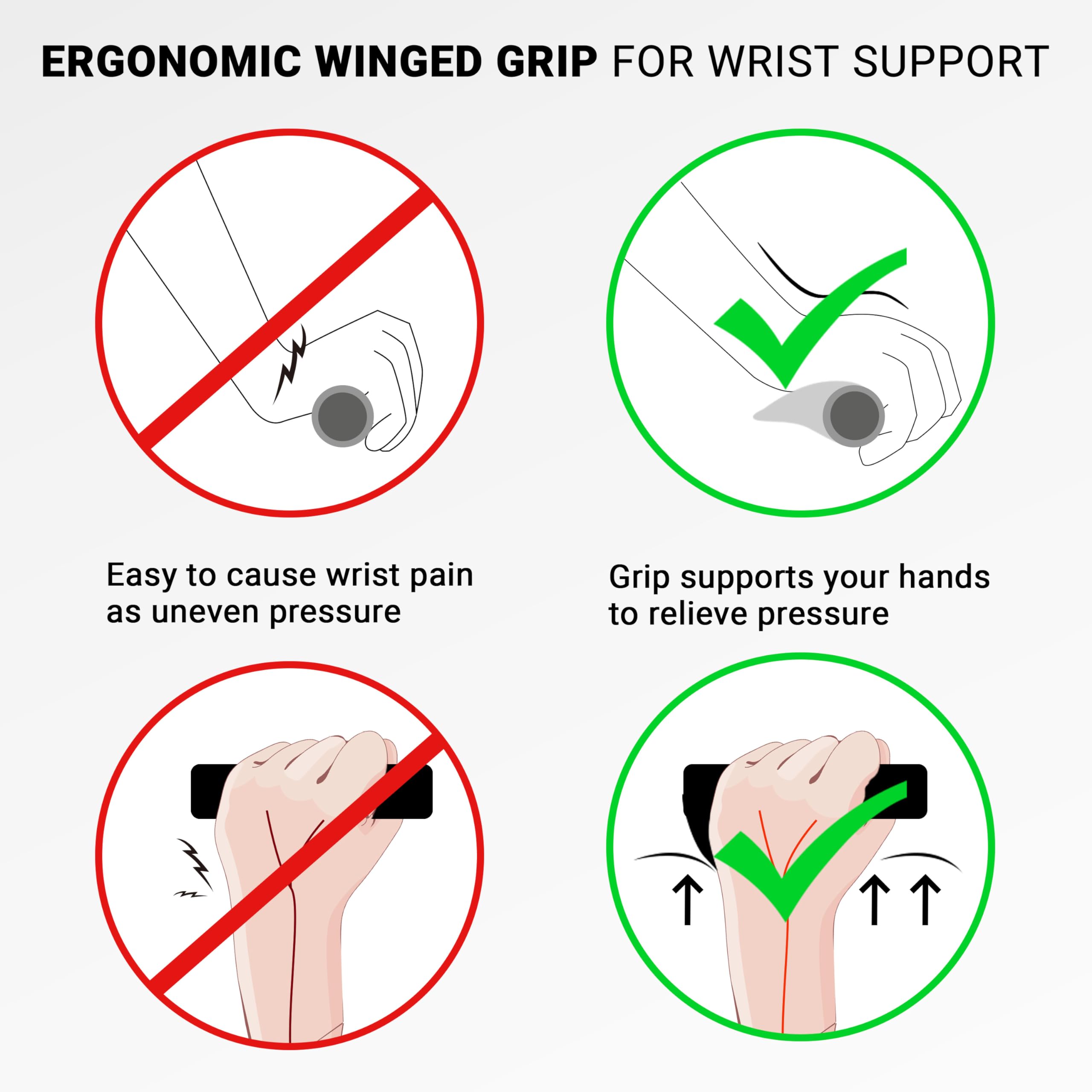 Himiway Ergonomic Lock-On Bike Handlebar Grips - Non-Slip Rubber Bicycle Handle Grip for E-Bike, Scooter & Foldable Bicycle - Perfect for Commuting, Mountain Biking & Urban Riding