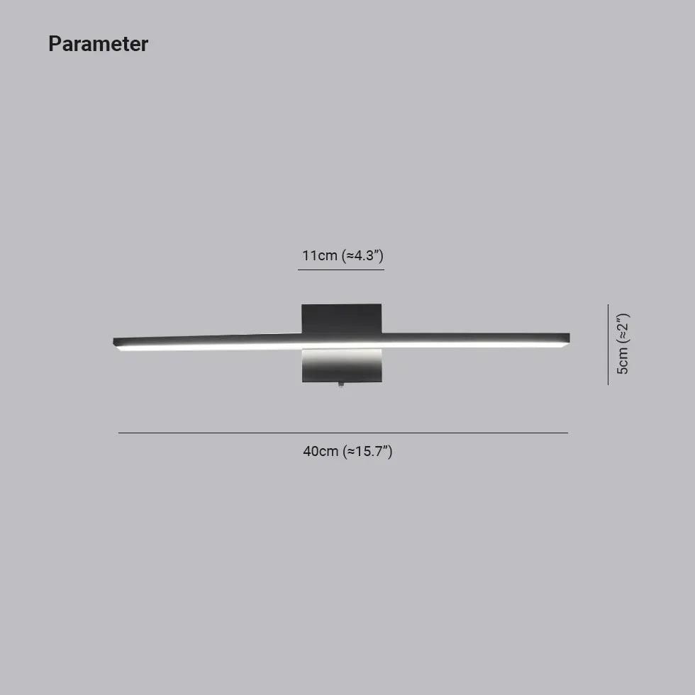 Square Linear LED Bathroom Mirror Lights - Modern Vanity Lighting for Bathroom Makeup & Shaving - Energy Efficient Dimmable Backlit Mirror Light (Perfect for Home, Hotel, Spa)