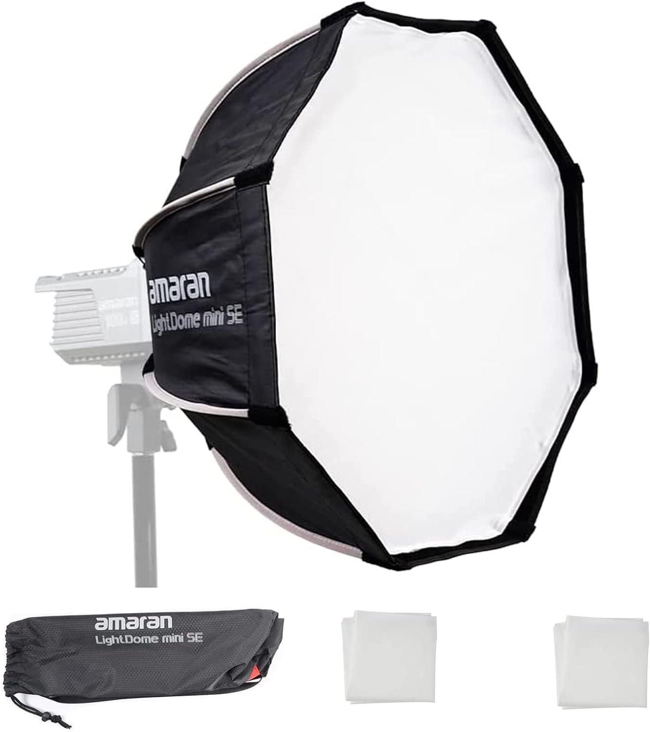 Aputure Amaran Light Dome Mini SE Softbox - Universal Bowens Mount for Amaran 300c, 150c - Professional Photography Lighting Diffuser for Studio & Video Production