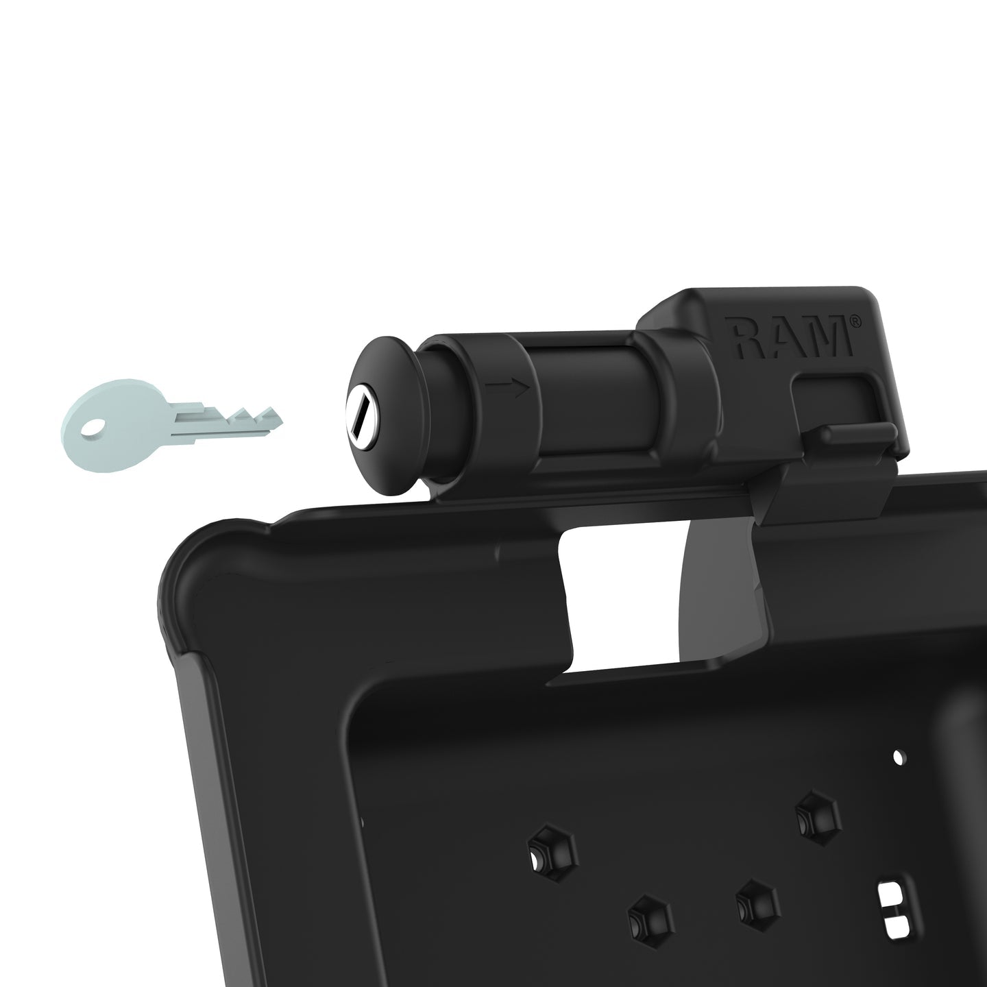 GDS® Key Locking Form Fit Holder for Zebra ET5x 10.1 Series (RAM HOL ZE11KLU) - Secure Mount for Mobile Computers in Warehouses, Retail & Logistics