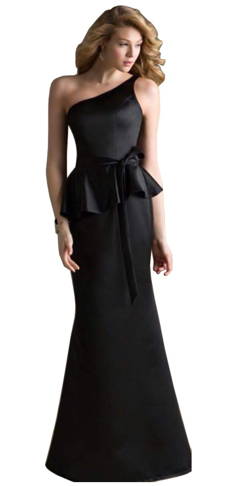 Elegant One Shoulder Mermaid Evening Gown for Women - Stretchy Waistband Maxi Dress for Prom, Wedding & Formal Events | Perfect for Red Carpet, Cocktail Parties & Special Occasions