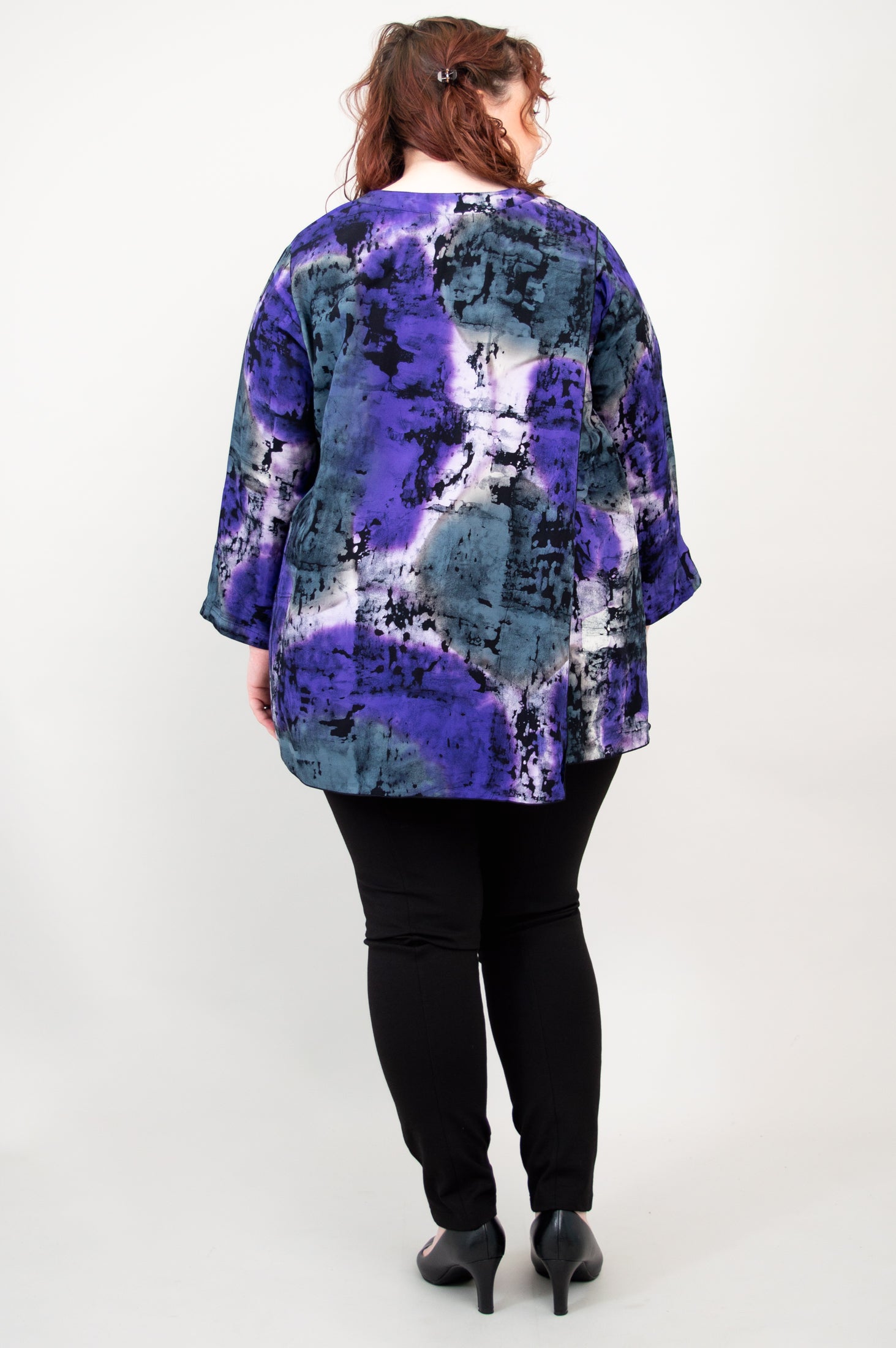 Carmel Blouse with Chakra Design - Boho Chic Women's Top for Yoga, Meditation & Spiritual Healing